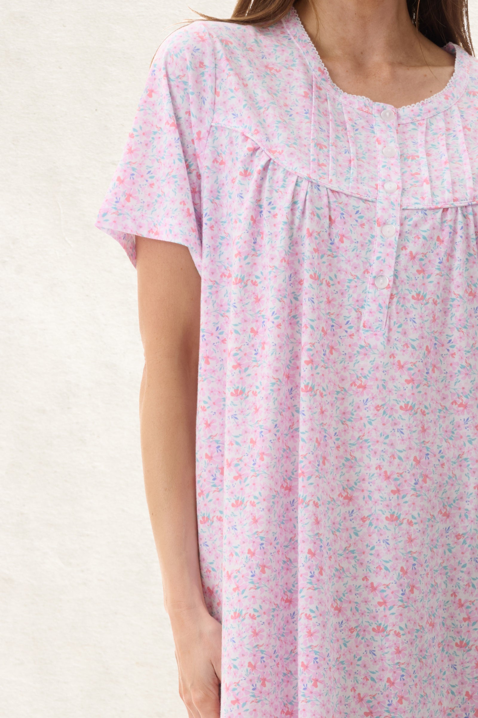 6LP16C - Connie Short Sleeve Short Nightie