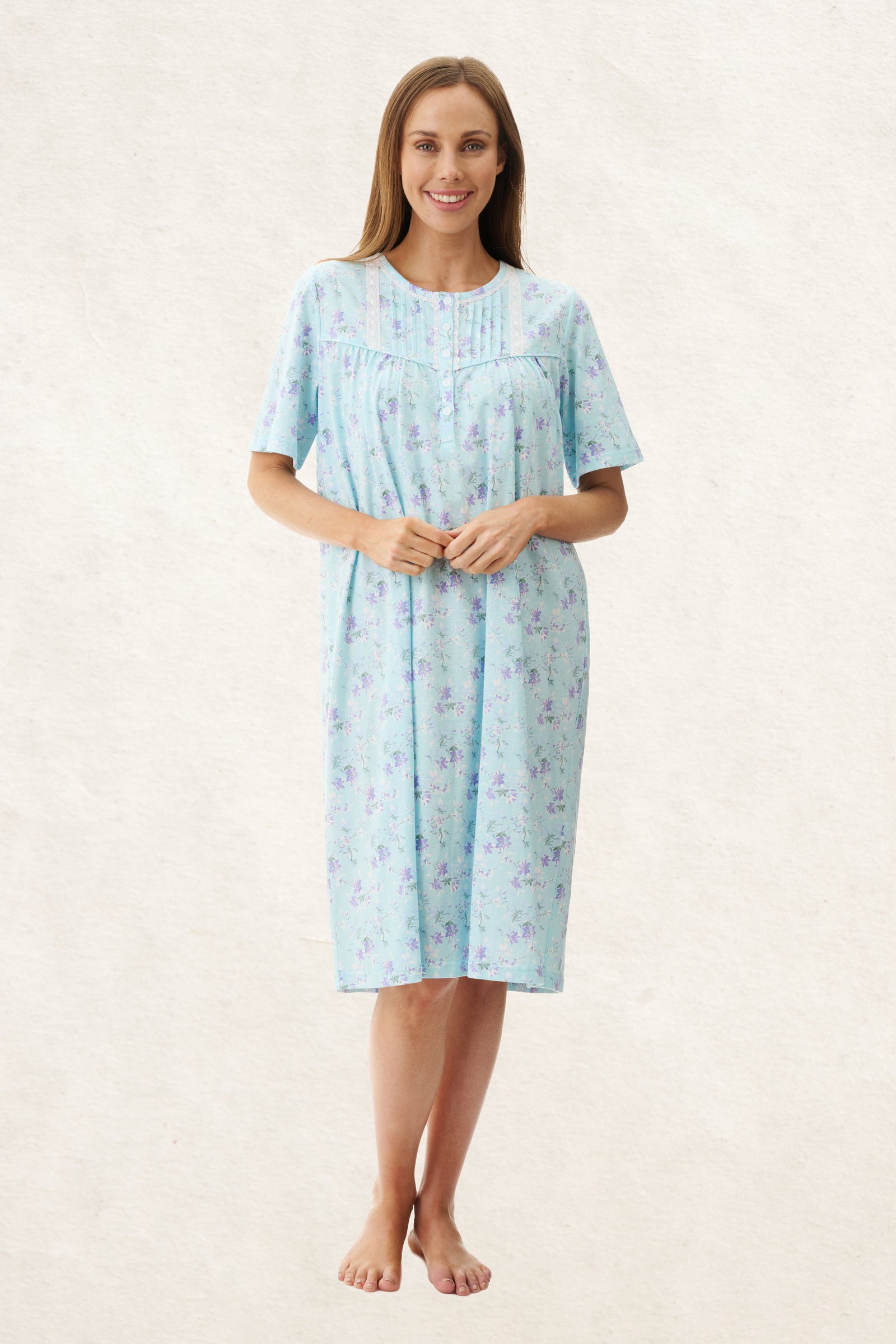 6LP45R - Roxy Short Sleeve Short Nightie