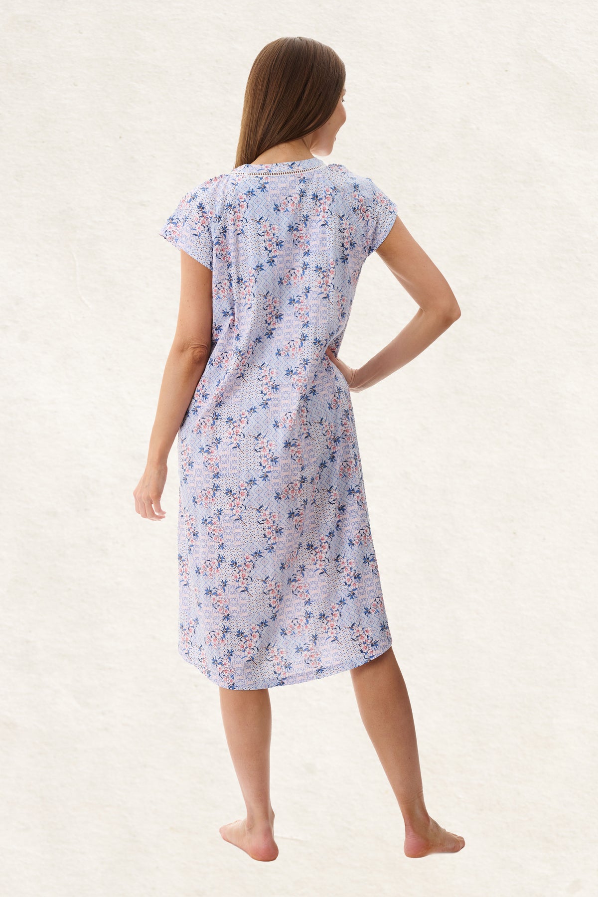 6LP67X - Xavia Cap Sleeve Short Nightie