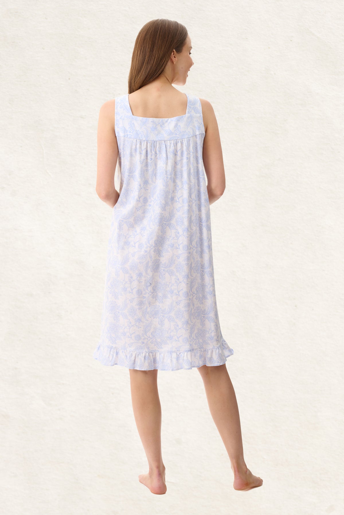 6LP73W - Wesley Sleeveless Short Nightie