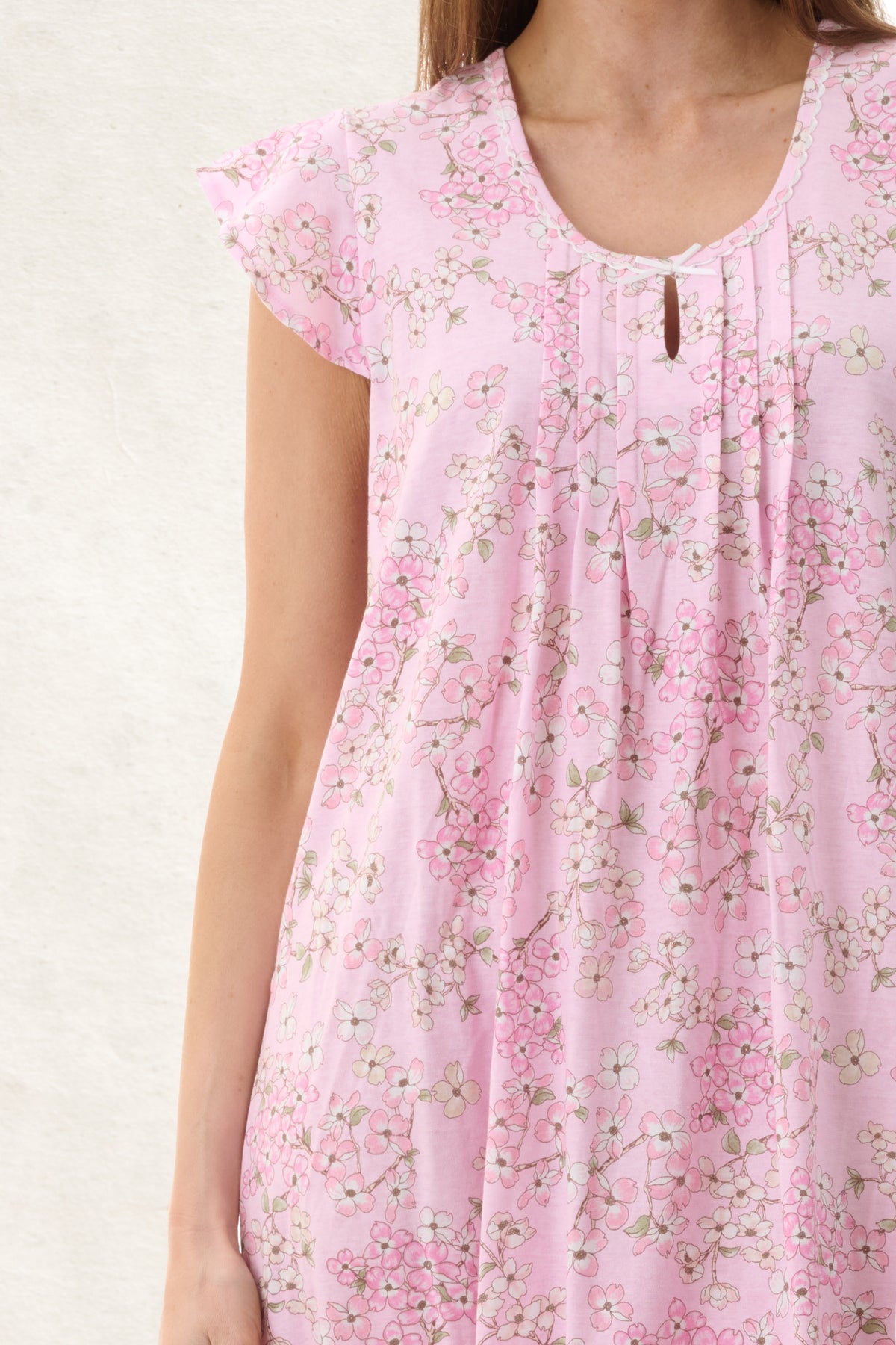 6LP81J - Jemma Flutter Sleeve Short Nightie