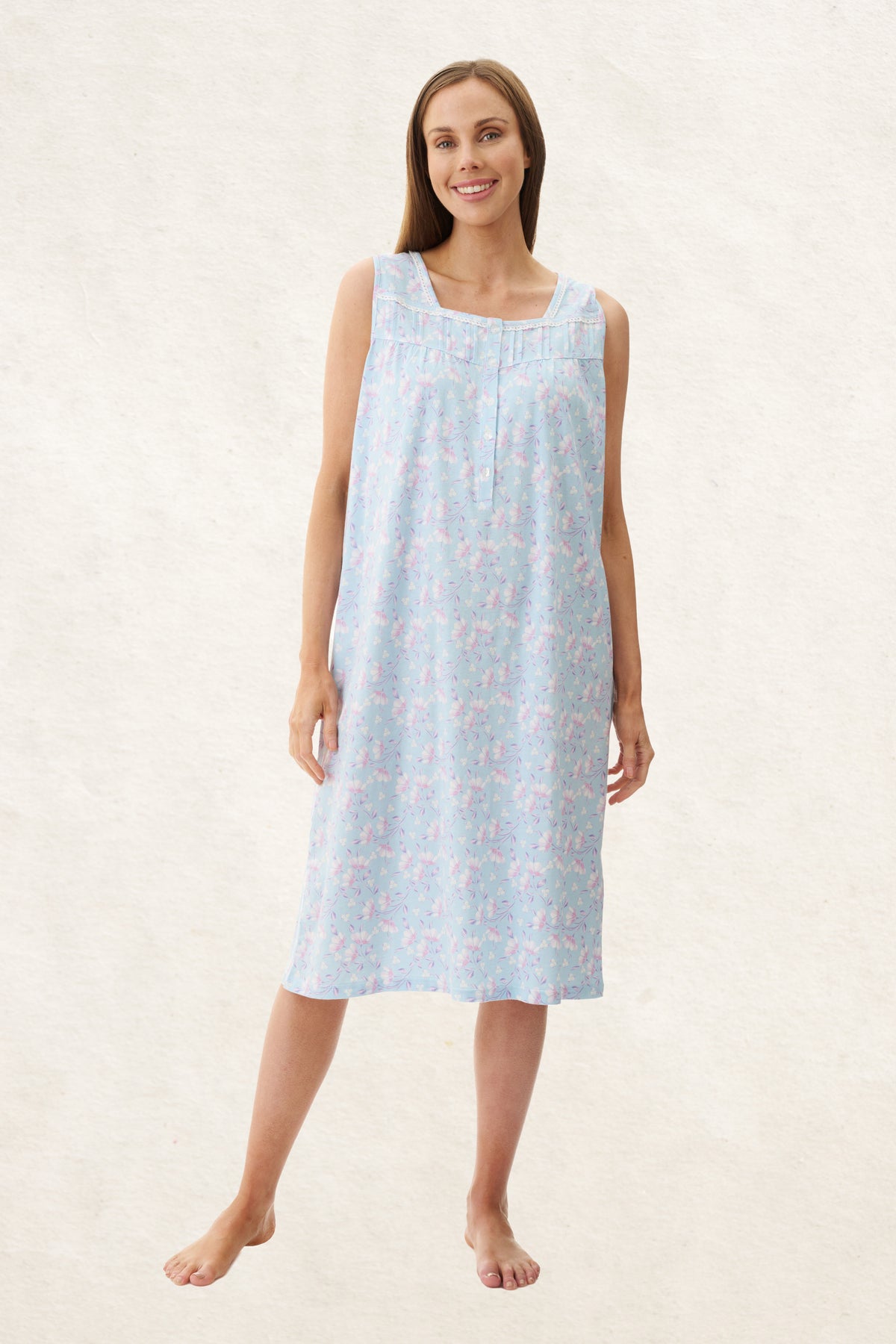 6LP88V - Val Sleeveless Short Nightie