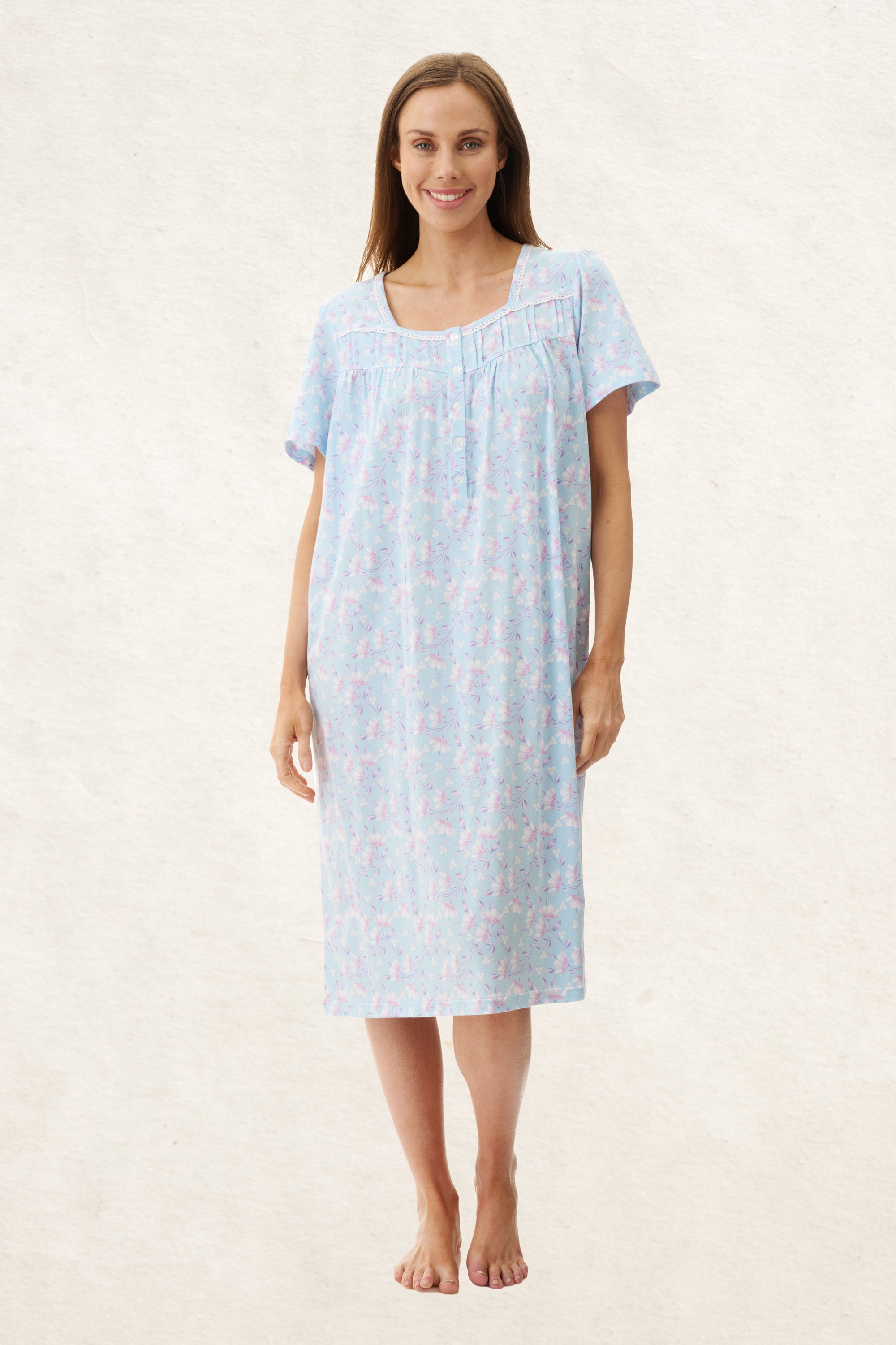 6LP89V - Val Short Sleeve Short Nightie