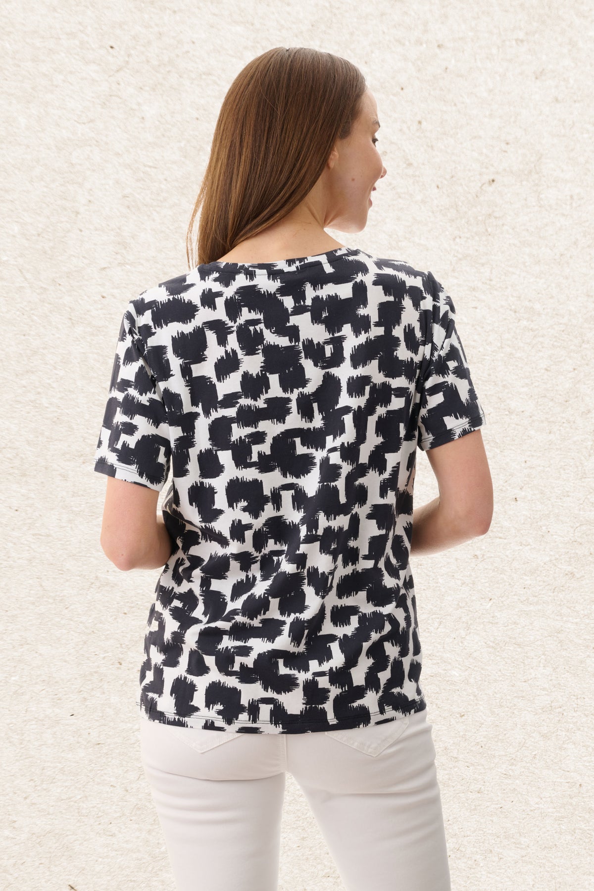 6LY61A - Arum print t-shirt