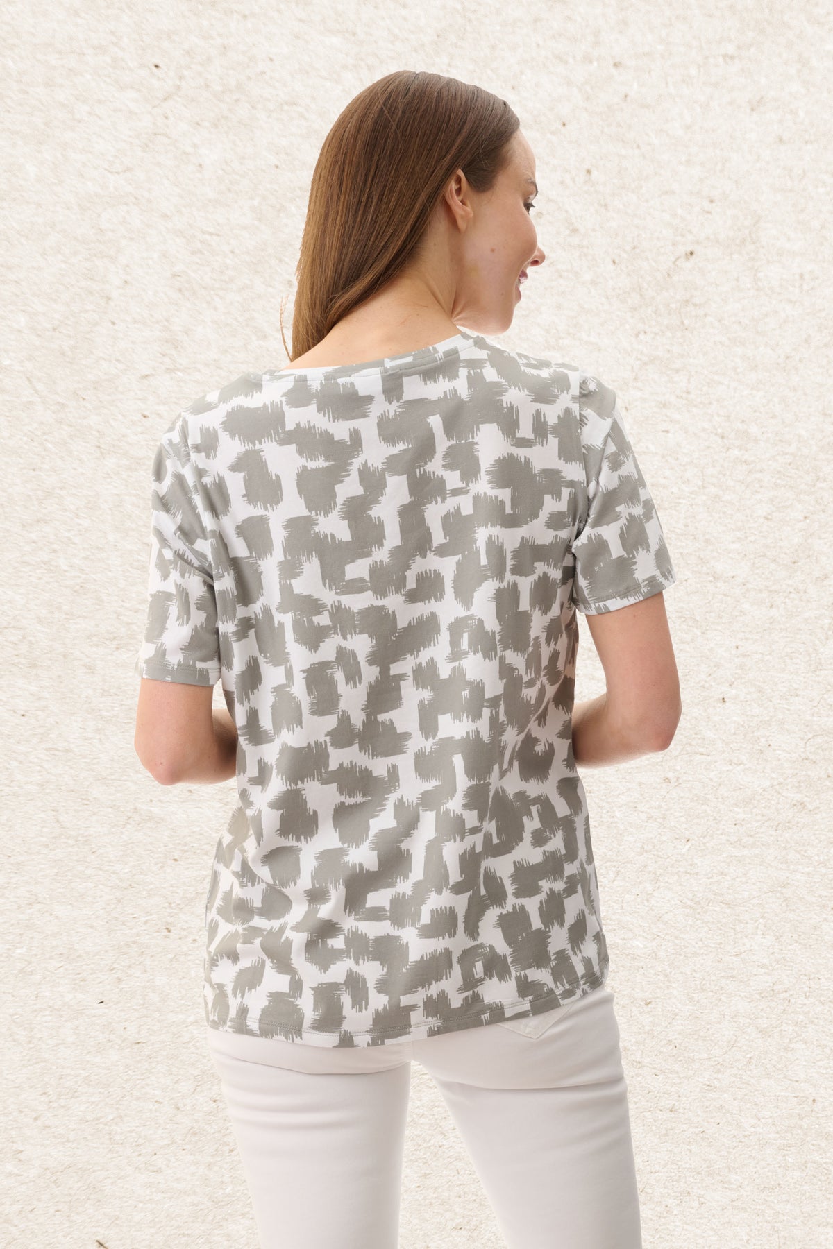 6LY61A - Arum print t-shirt