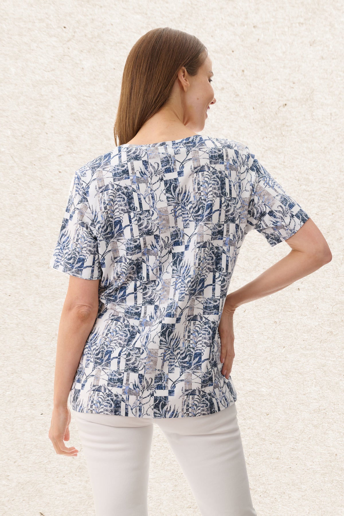 6LY61E - Elizabeth print t-shirt