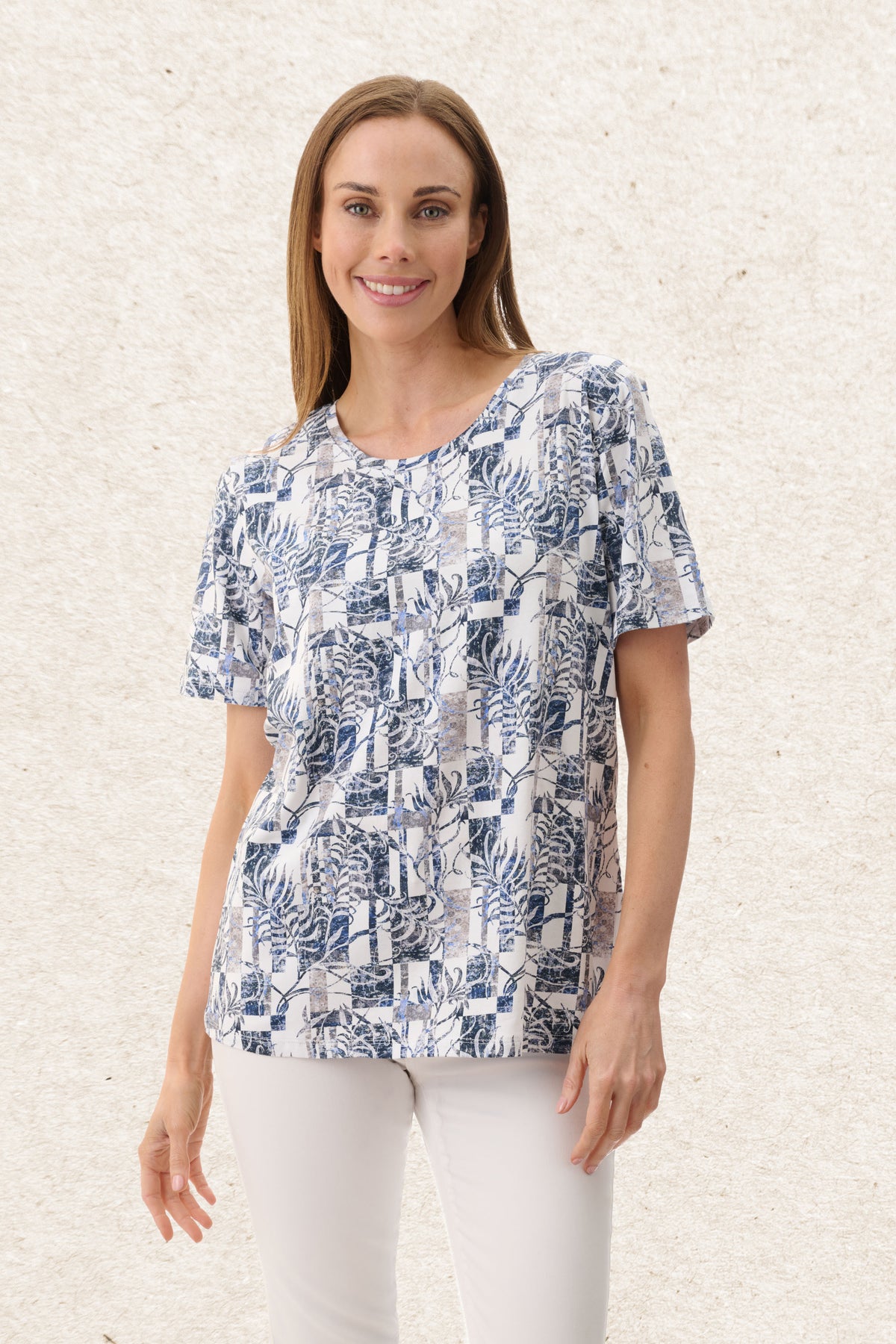 6LY61E - Elizabeth print t-shirt