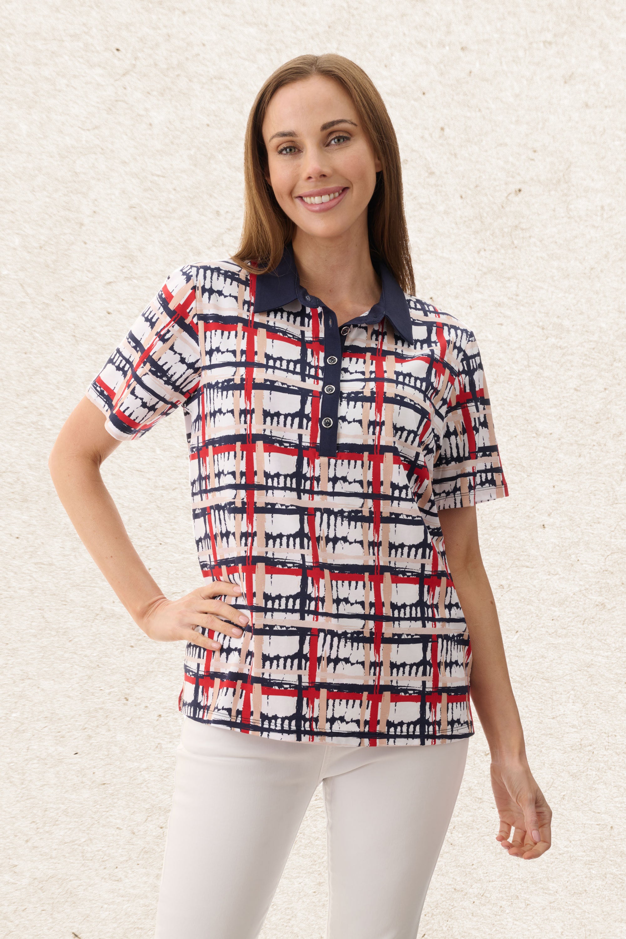 6LZ20C - Cape print polo