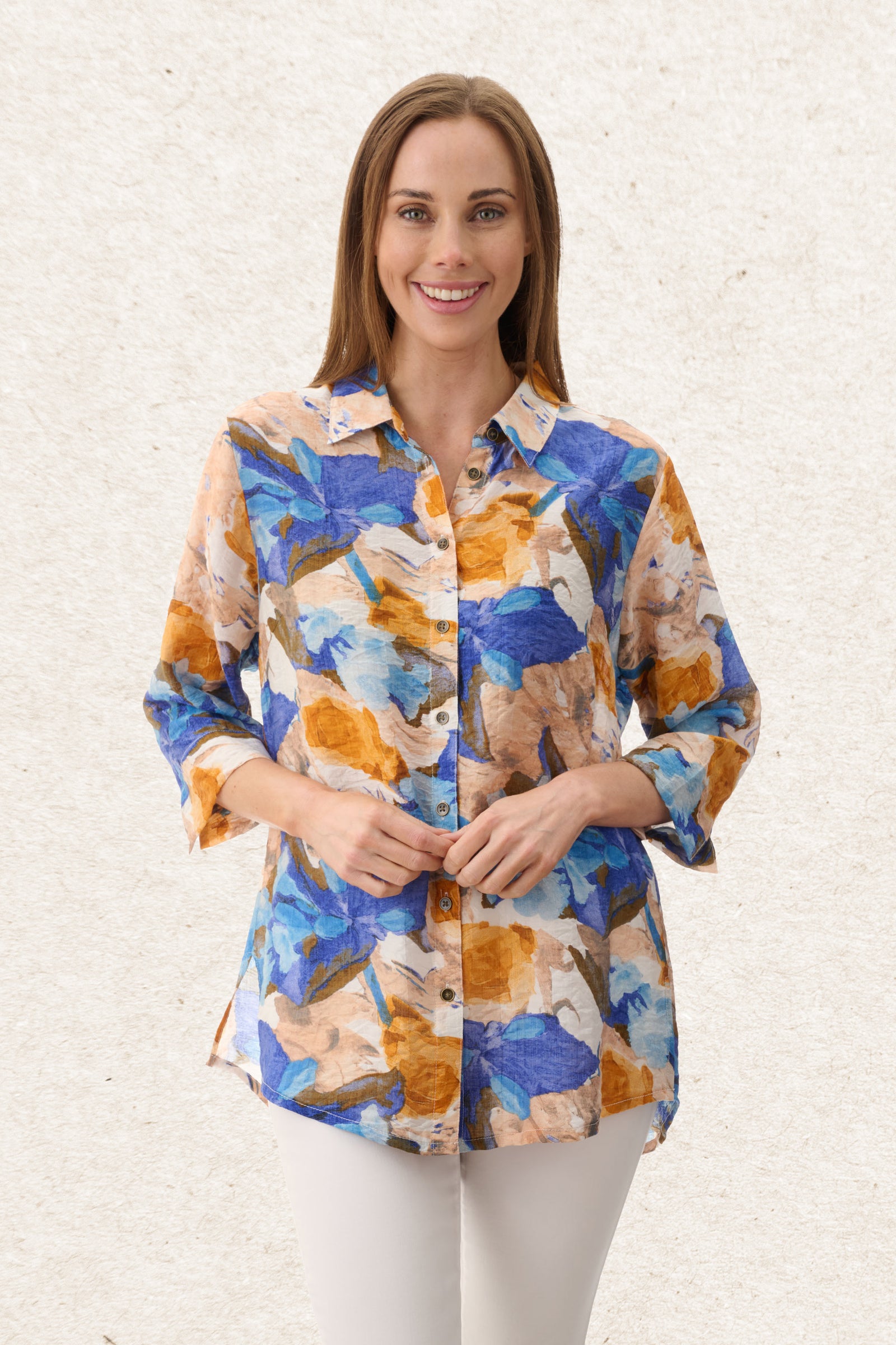6MB30J - Jamacia 3/4 sleeve shirt