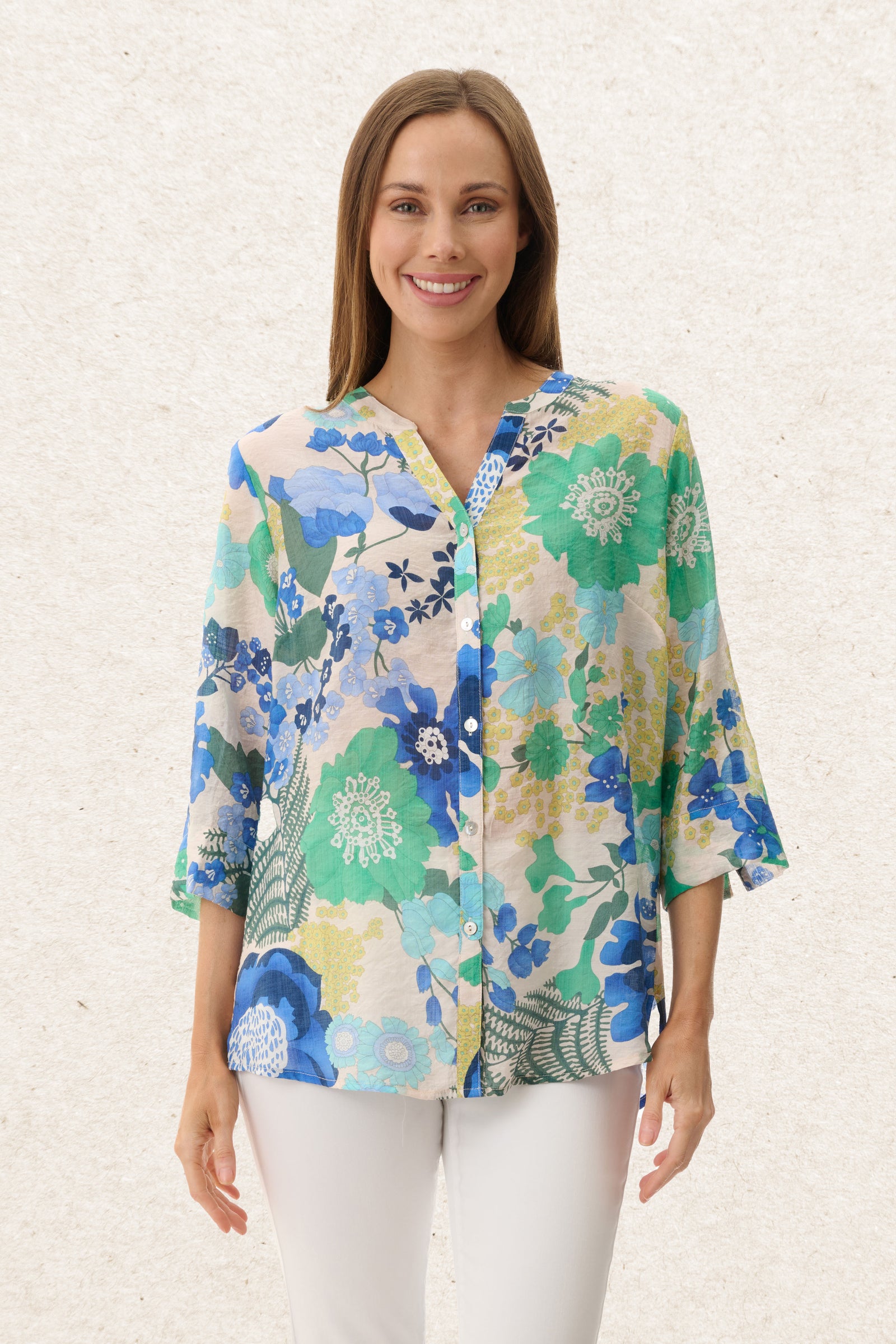 6MB37C - Calla 3/4 sleeve shirt