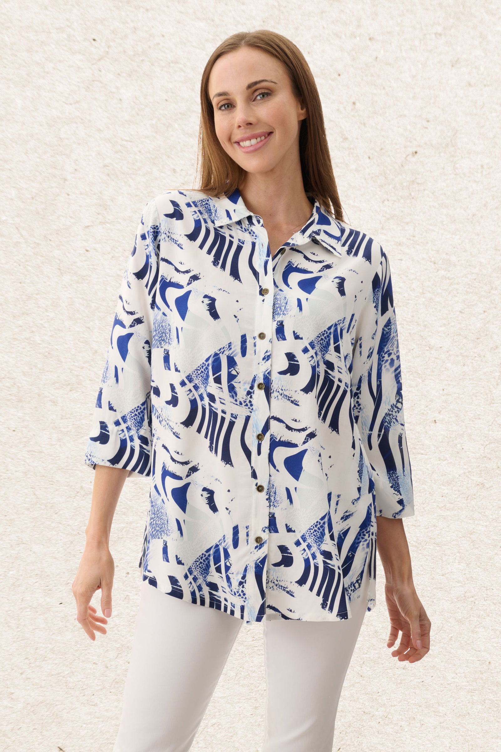 6MR30S - Syringa 3/4 sleeve shirt