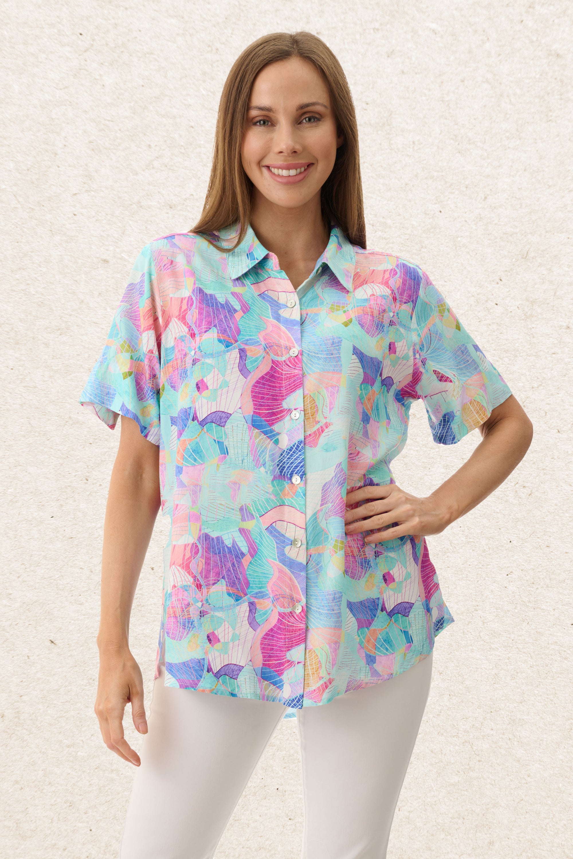 6MR33A - Angelica short sleeve shirt