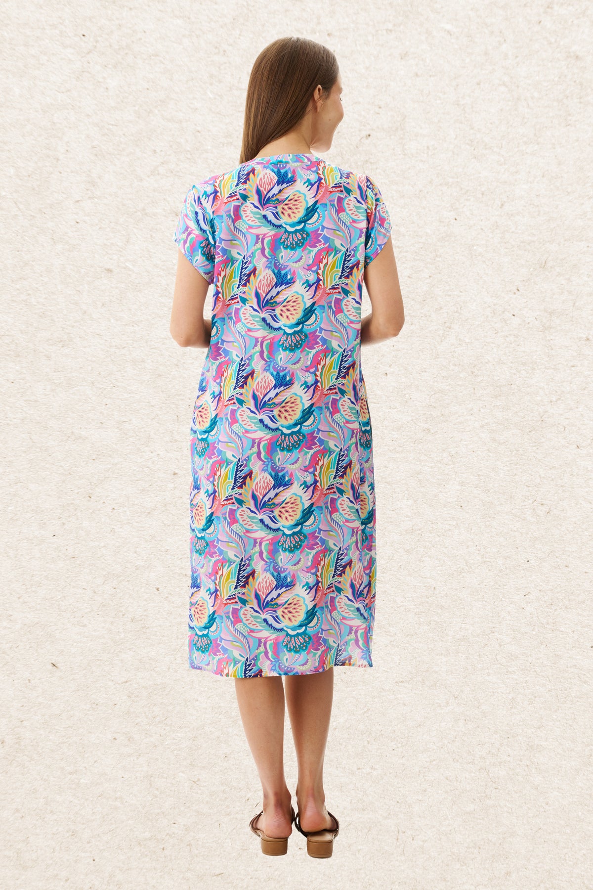 6MR63D - Dittany cap sleeve dress