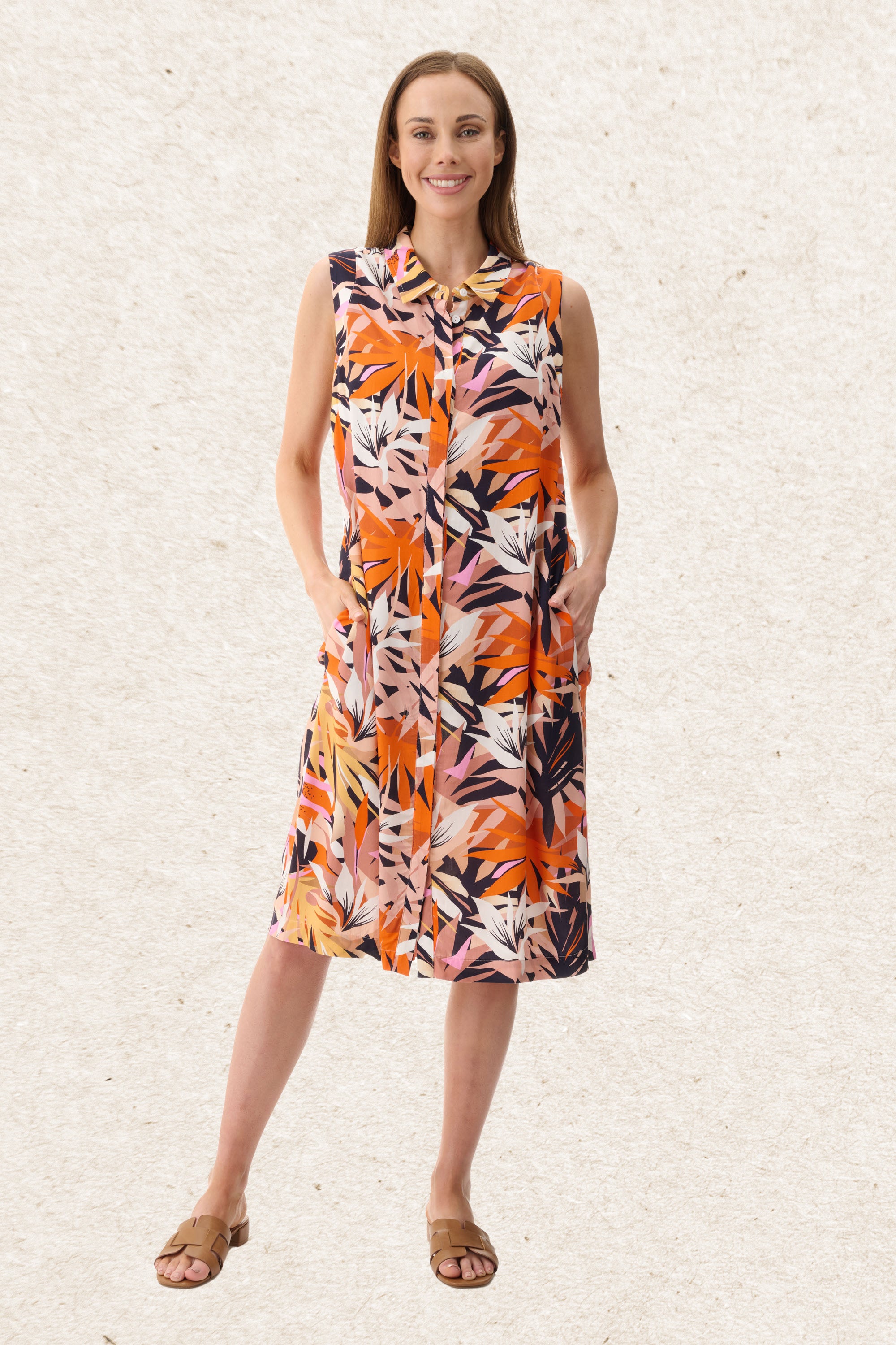 6MR65D - Date print dress