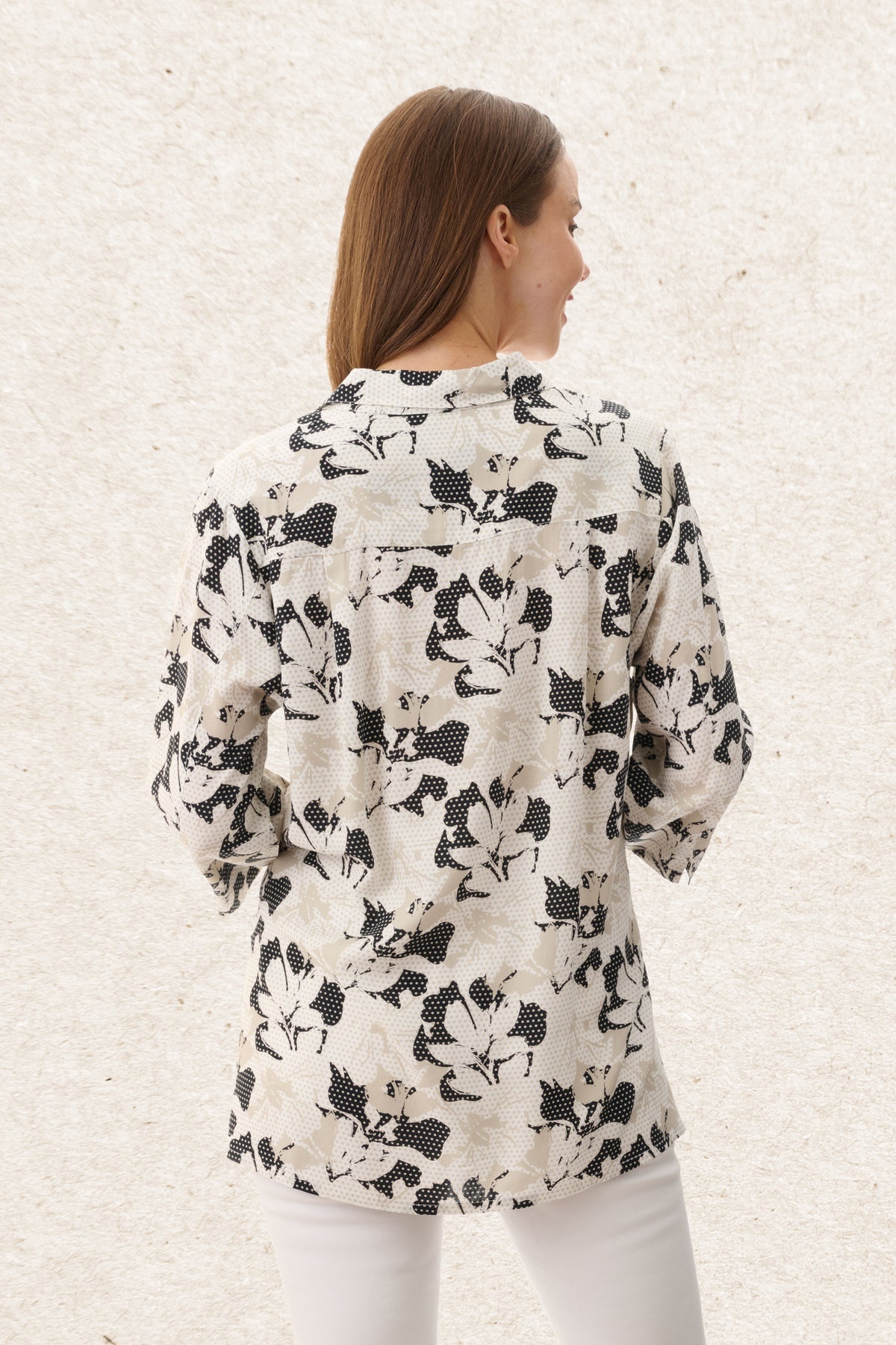 6MR86W - Wood 3/4 sleeve shirt