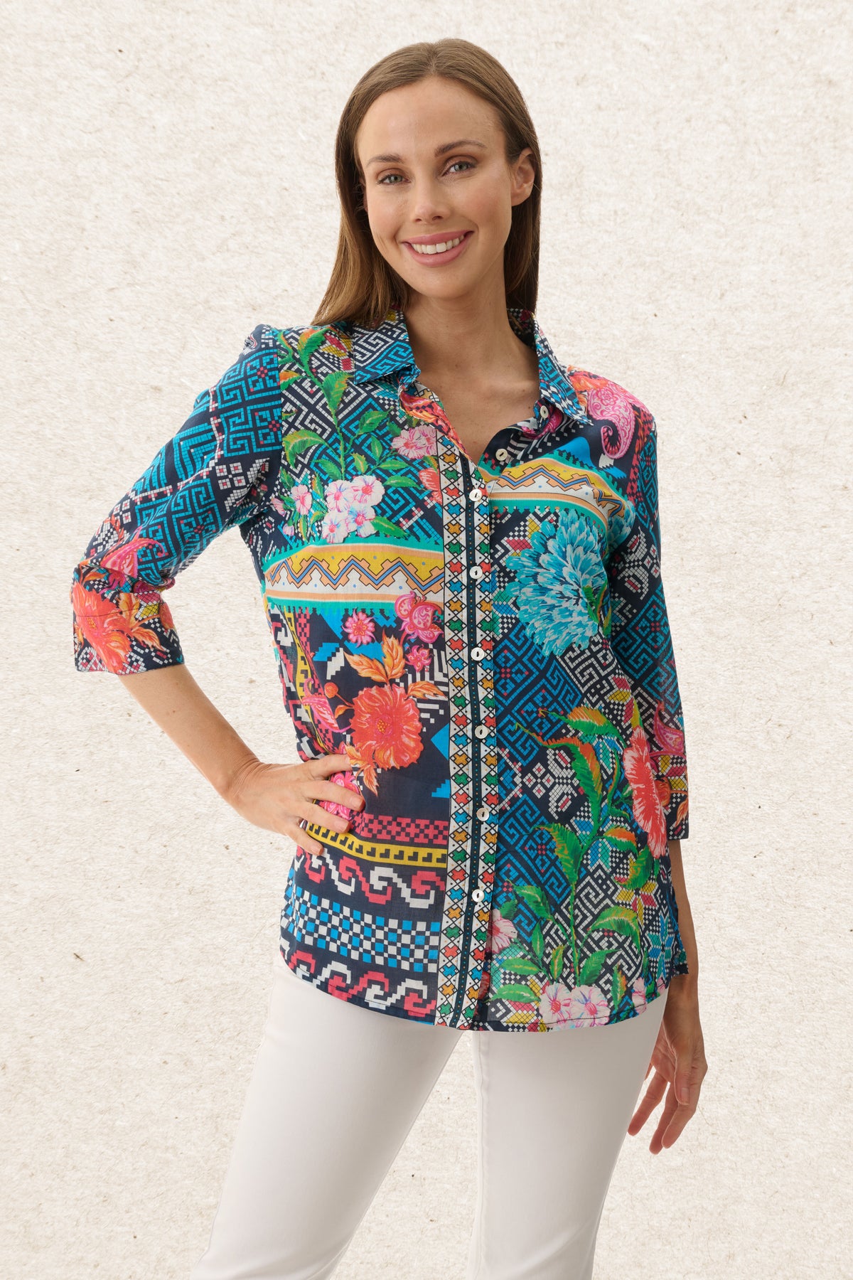 6MT30Y - Yucca 3/4 sleeve shirt