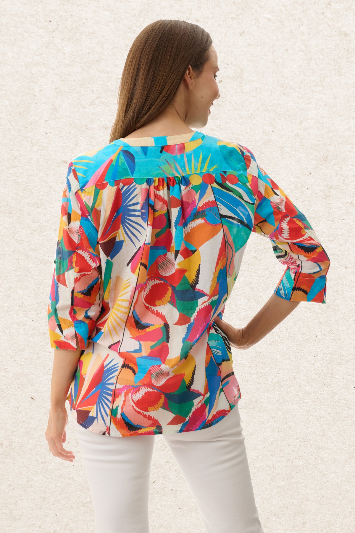 6MT37F - Flora 3/4 sleeve shirt
