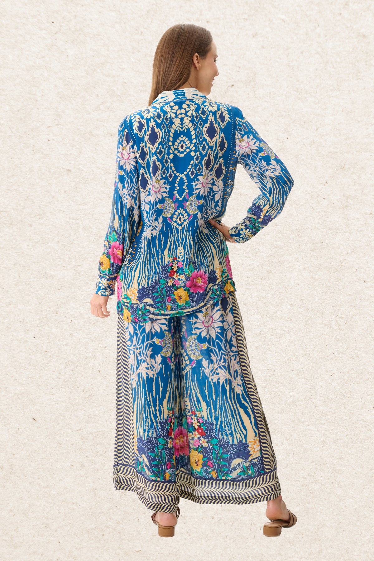 6MV102N - Nettle print pant