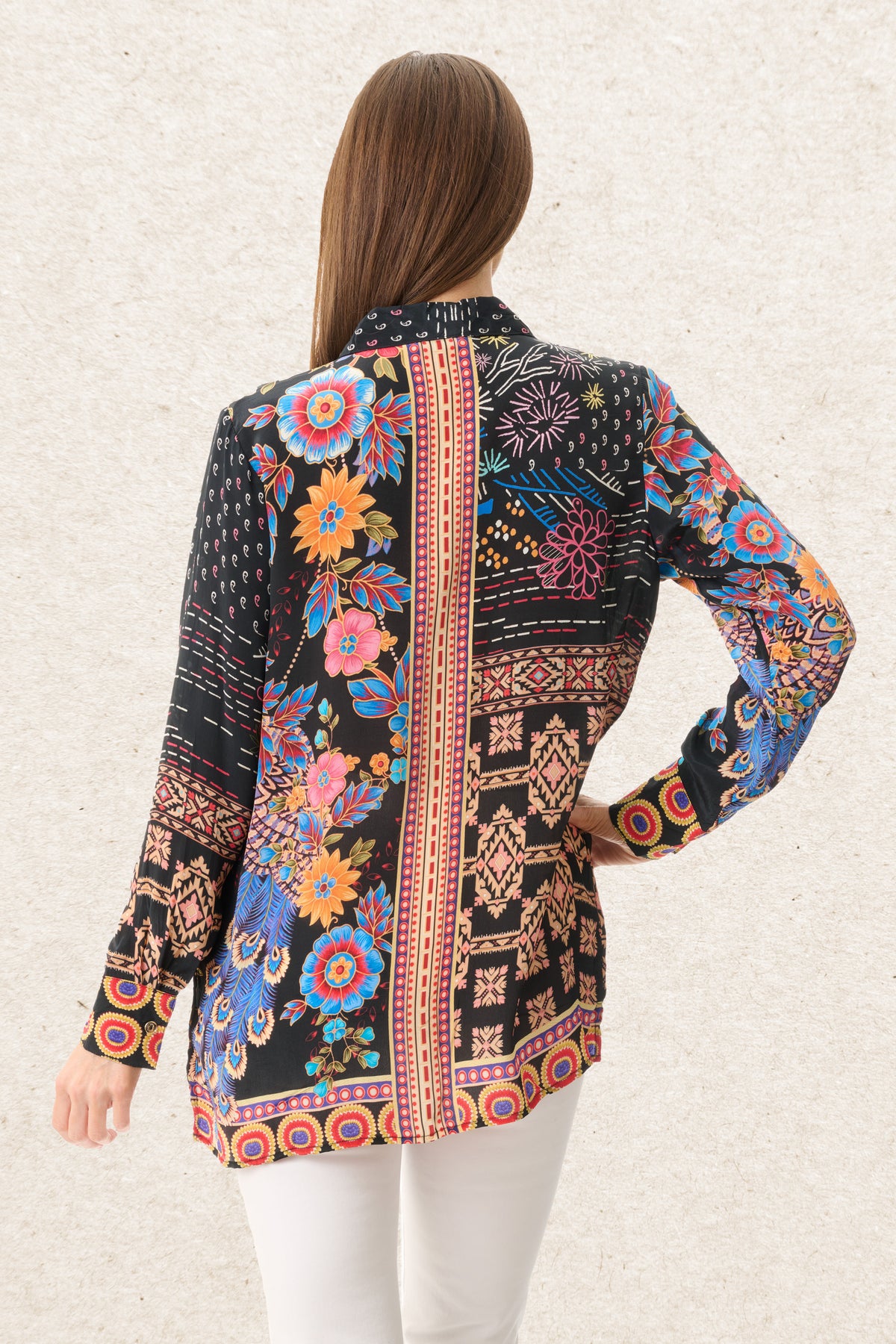 6MV101W - Wallflower print relaxed shirt