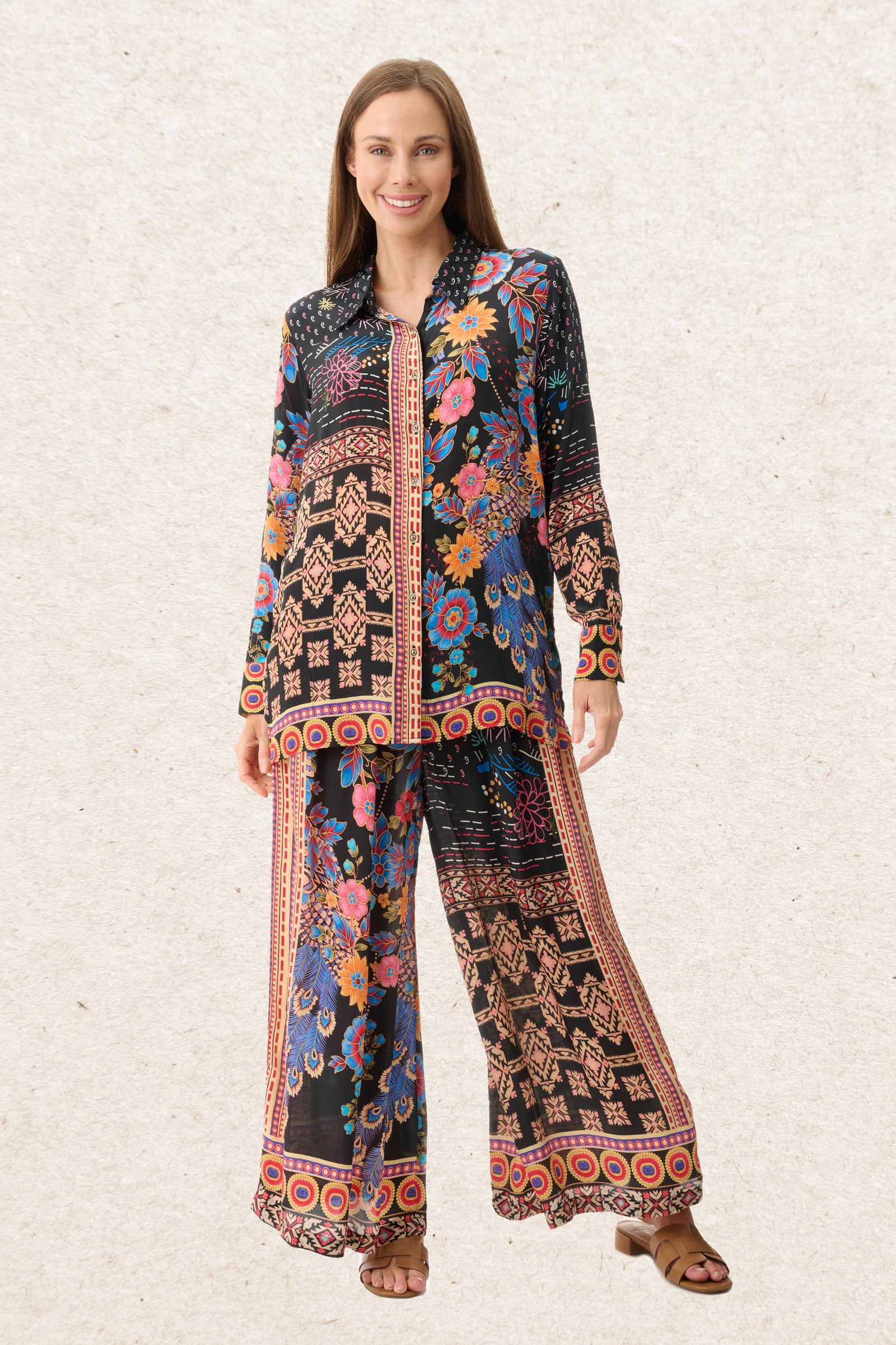 6MV102W - Wallflower print pant