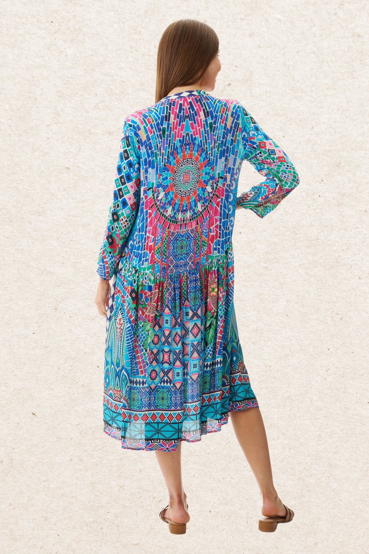 6MV104H - Heath print dress
