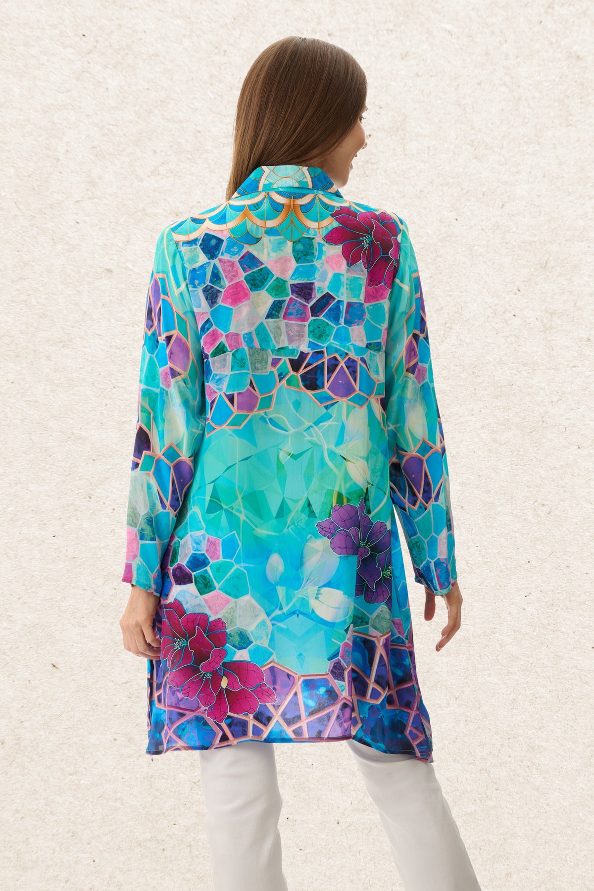 6MV108C - Clove longline shirt