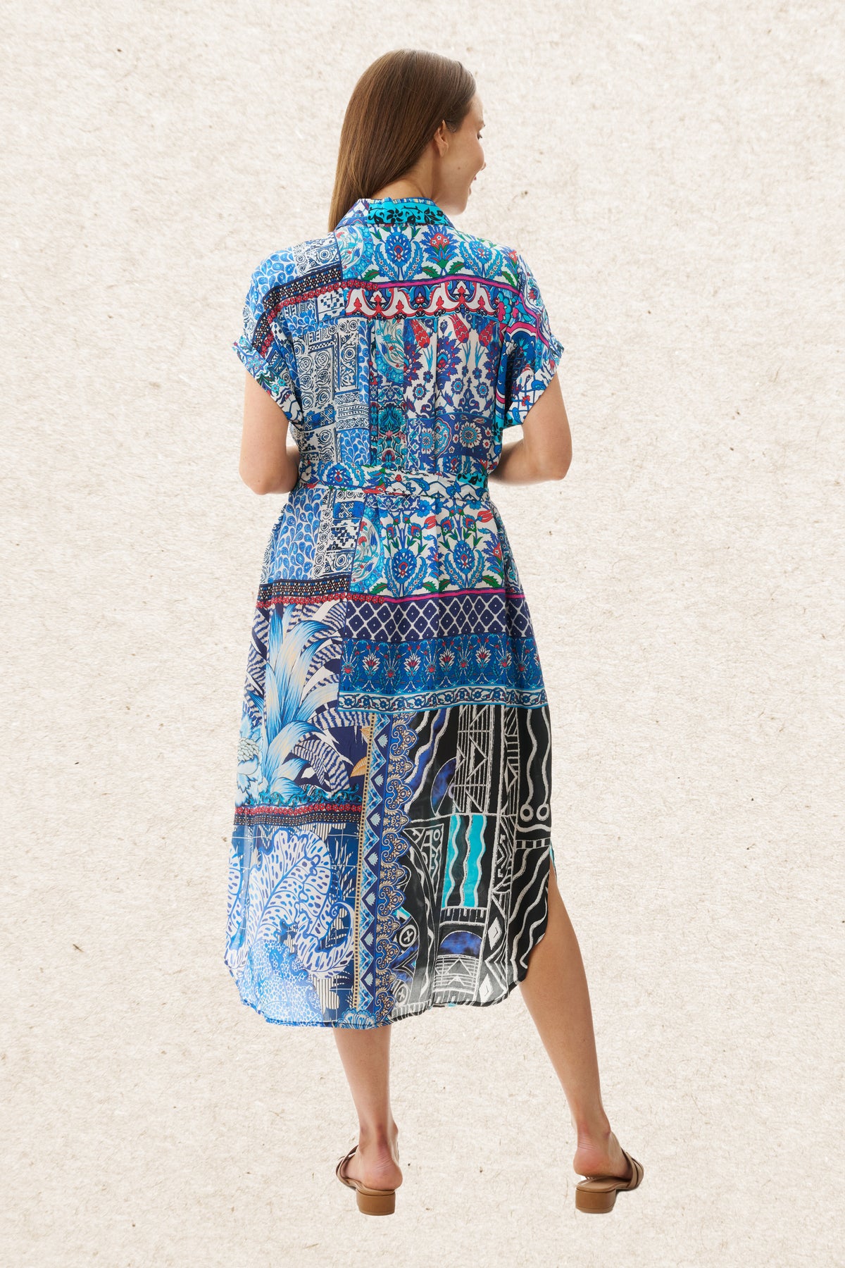 6MV117P - Pasque print dress