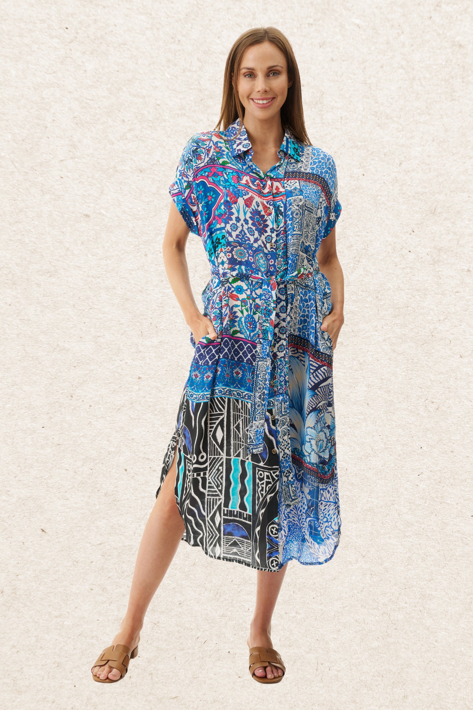 6MV117P - Pasque print dress