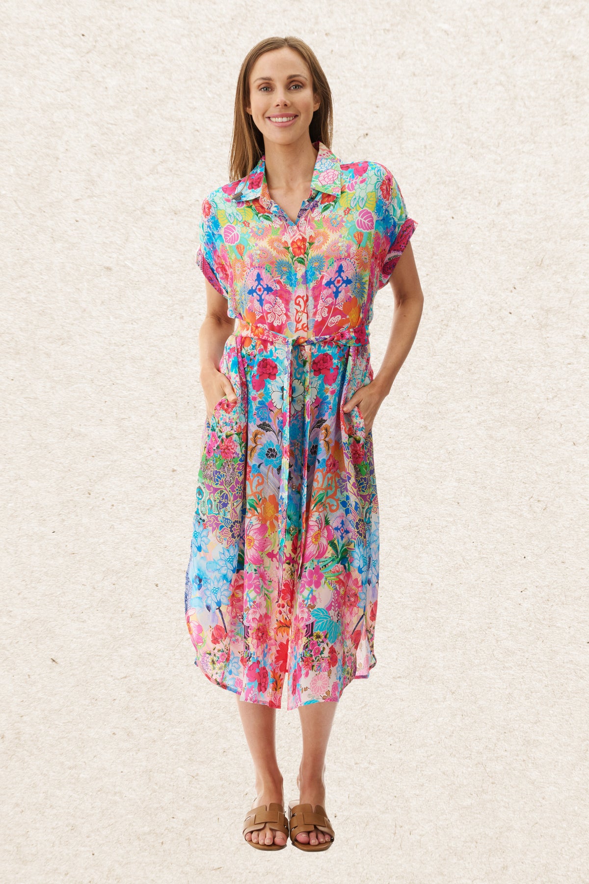 6MV117S - Sweet print dress