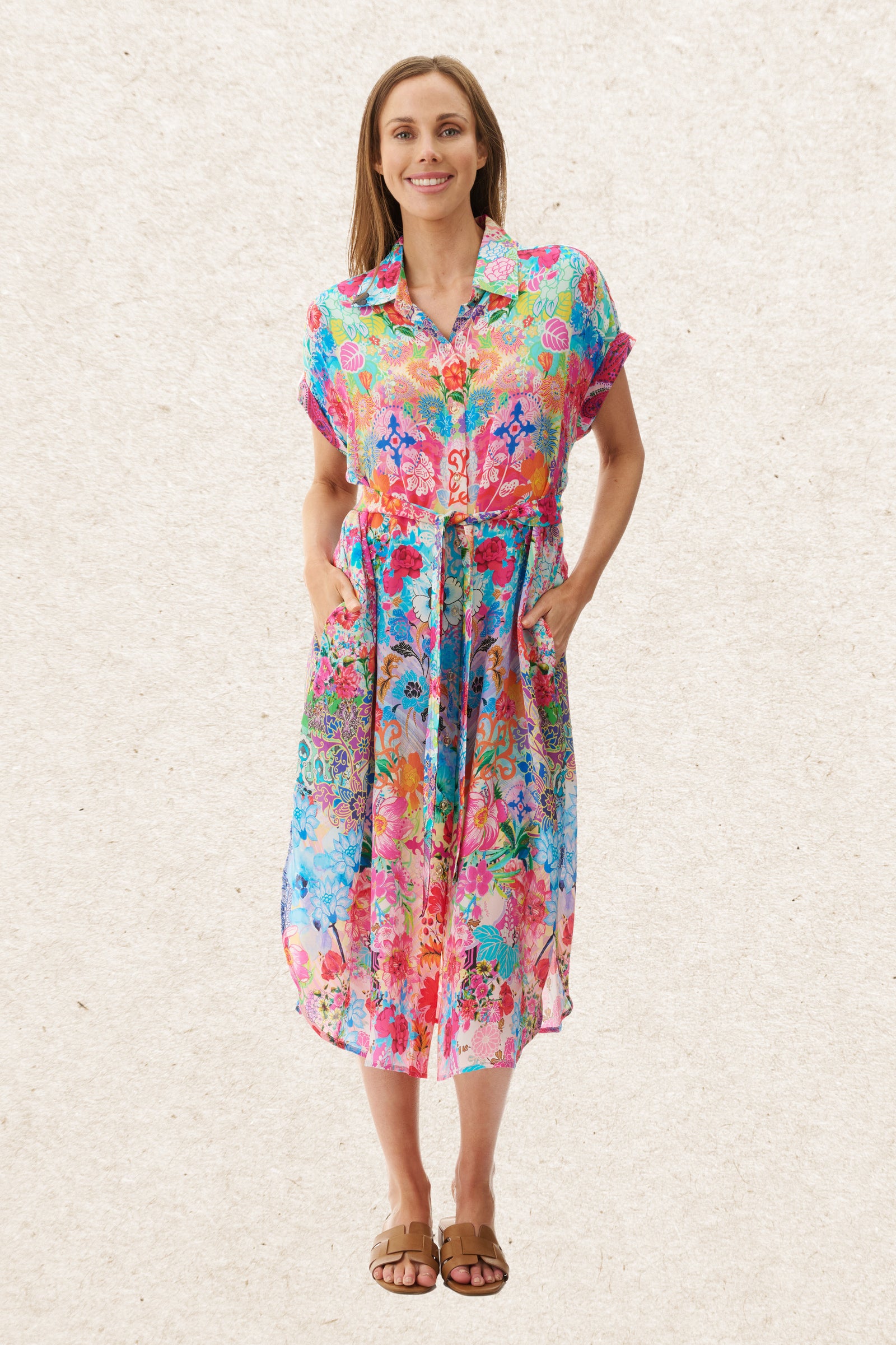 6MV117S - Sweet print dress