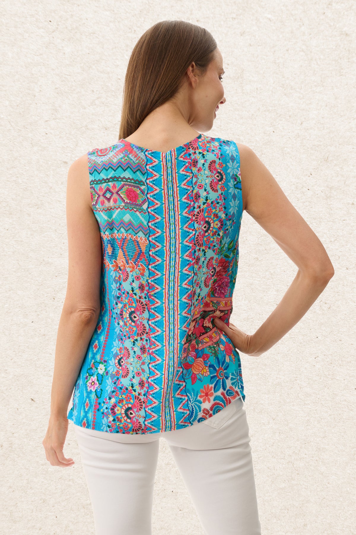 6AR119S - Saffron v-neck top