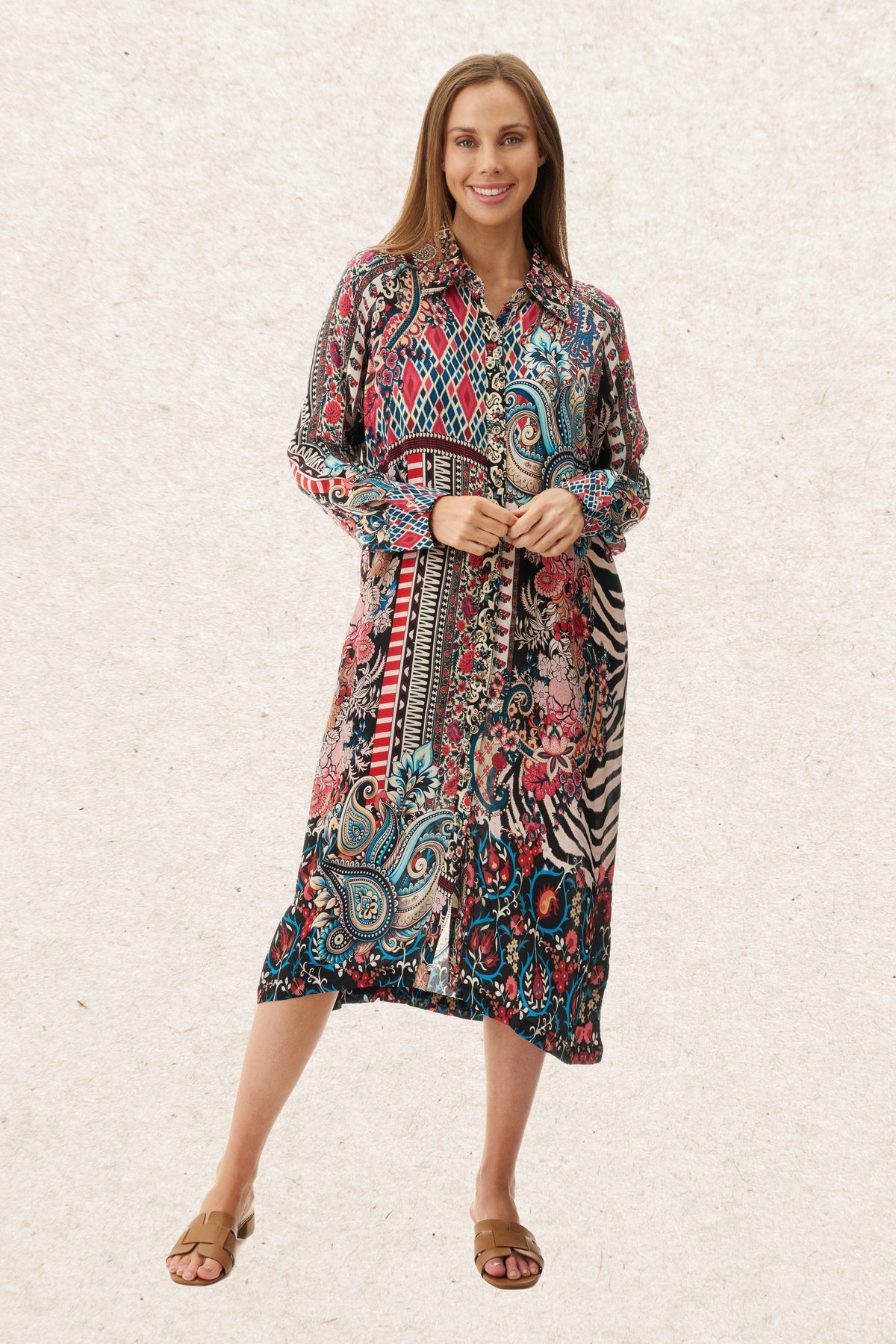 6MV122G - Graham shirt dress