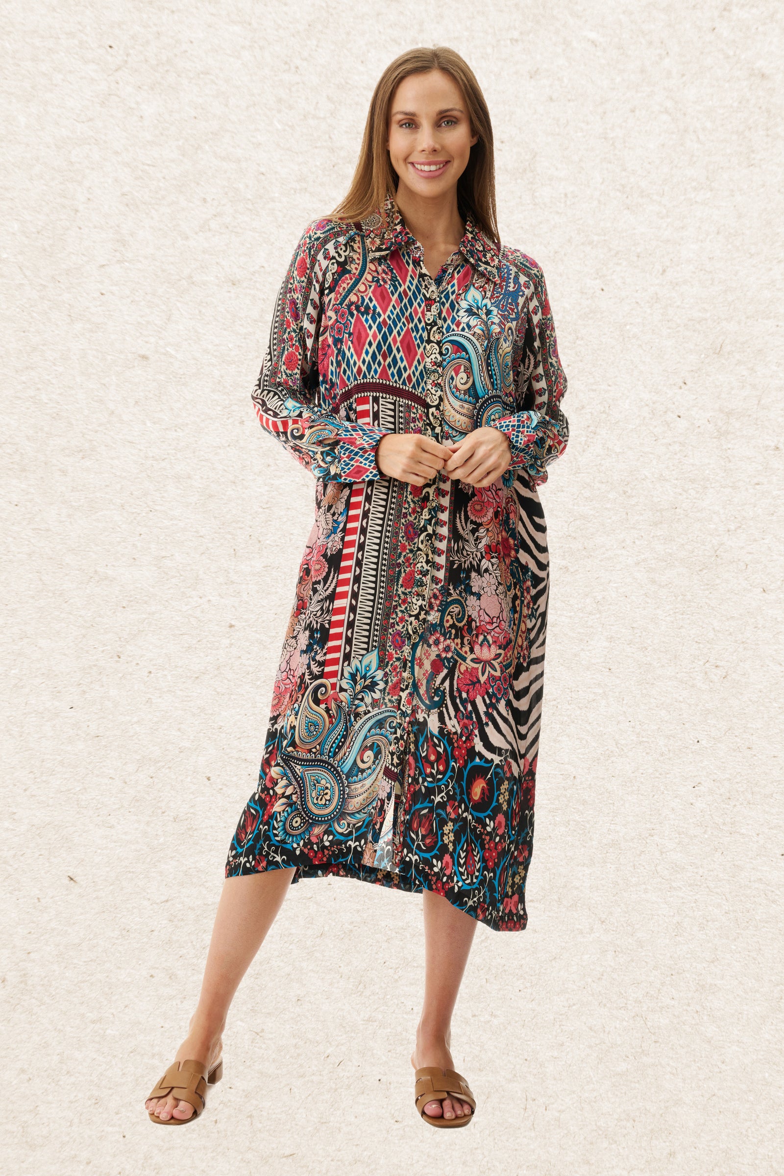 6MV122G - Graham shirt dress