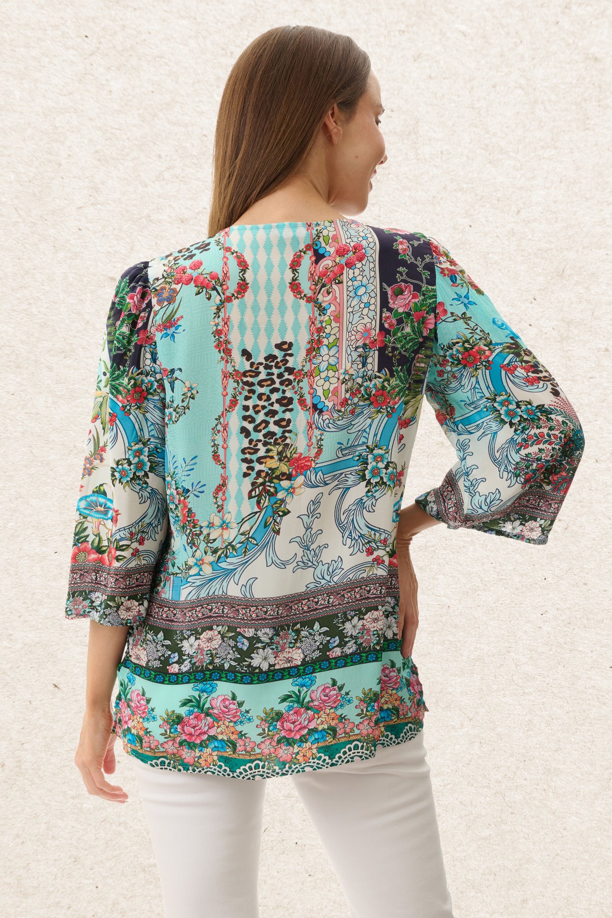 6MV98R - River print blouse