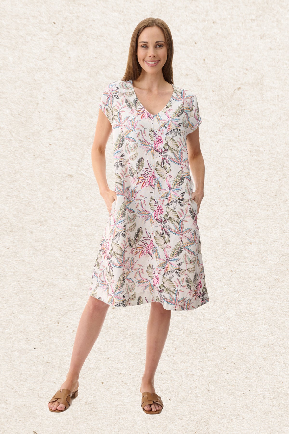 6NV115A - Aspen print dress