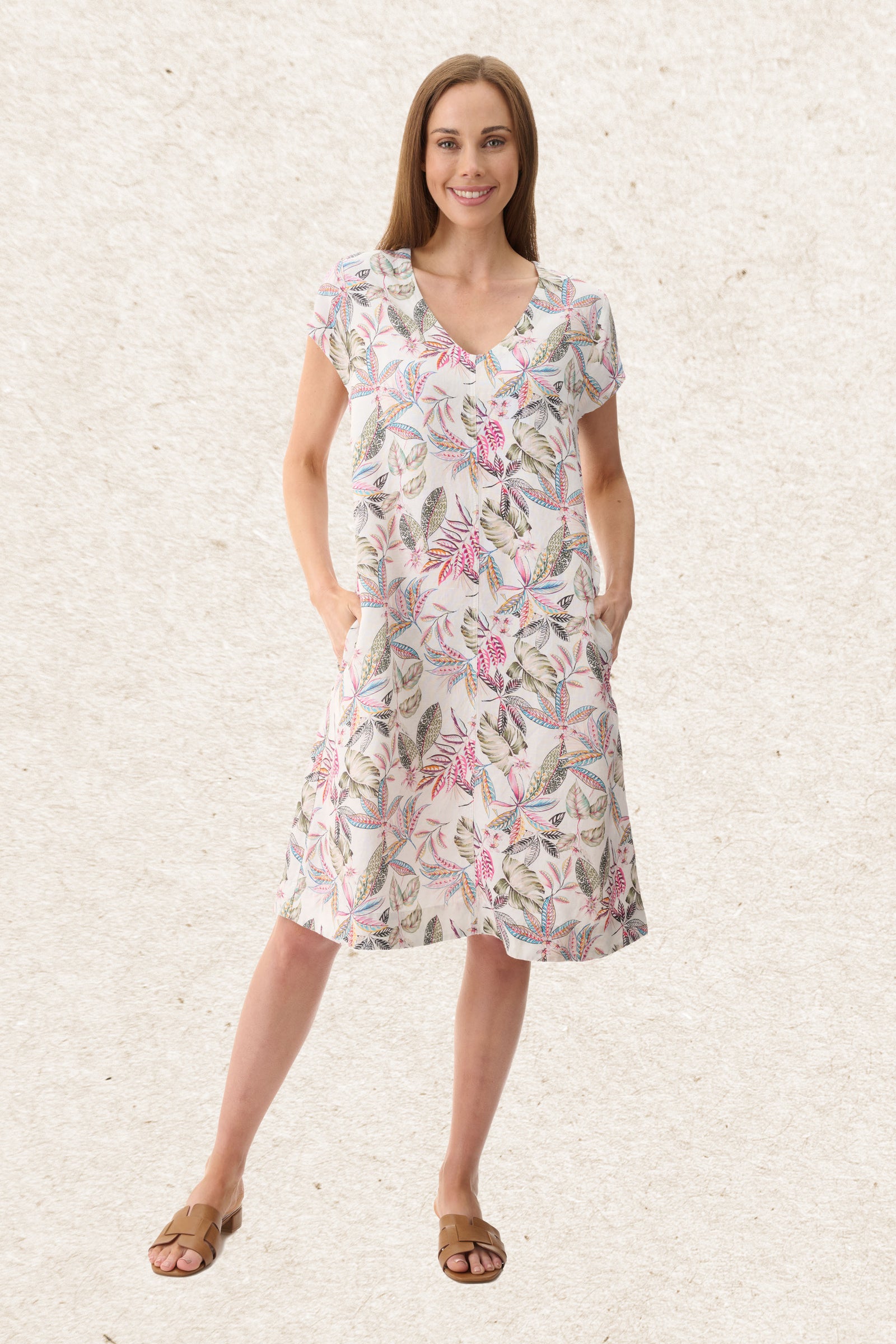 6NV115A - Aspen print dress
