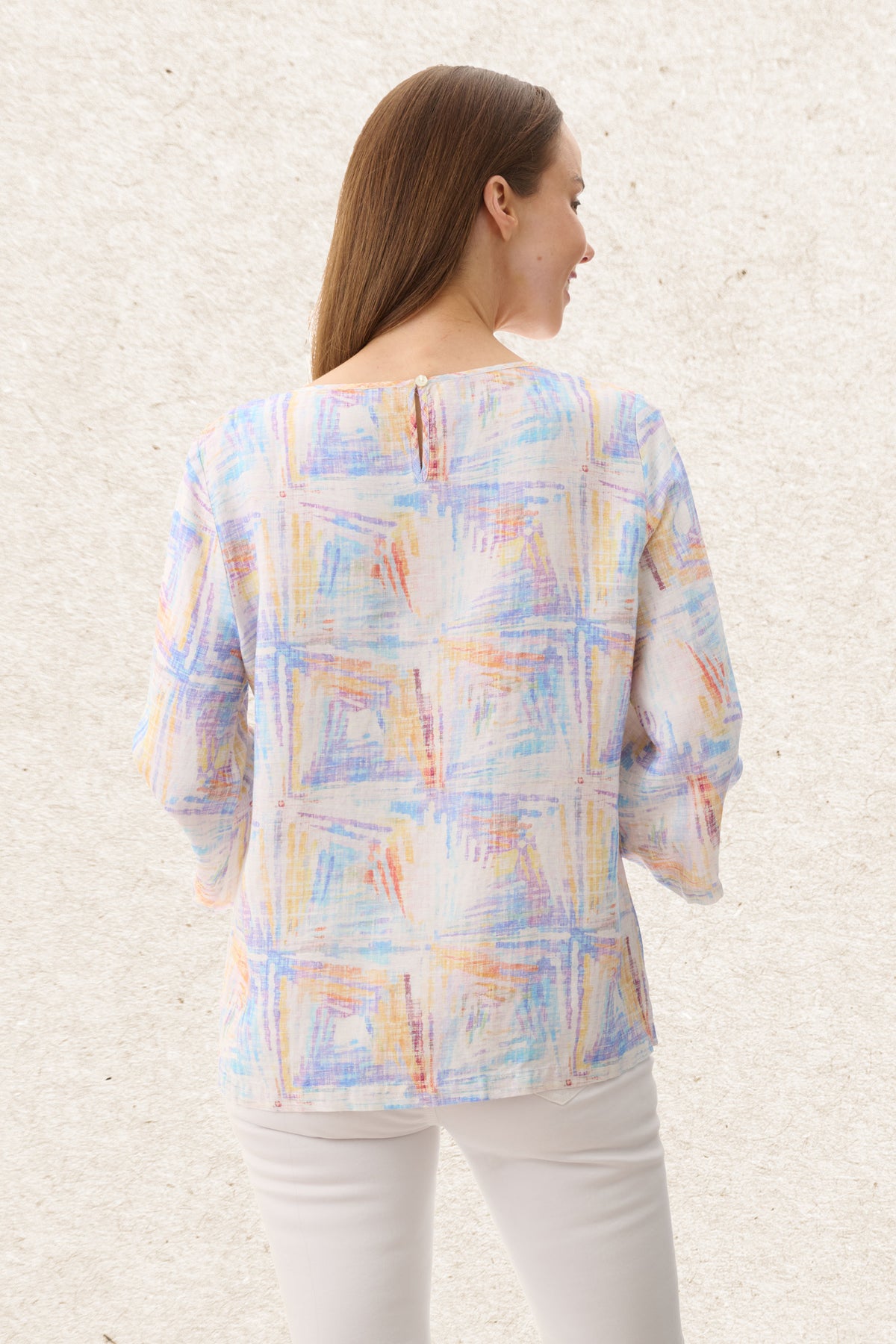 6NV15B - Barberry 3/4 sleeve top