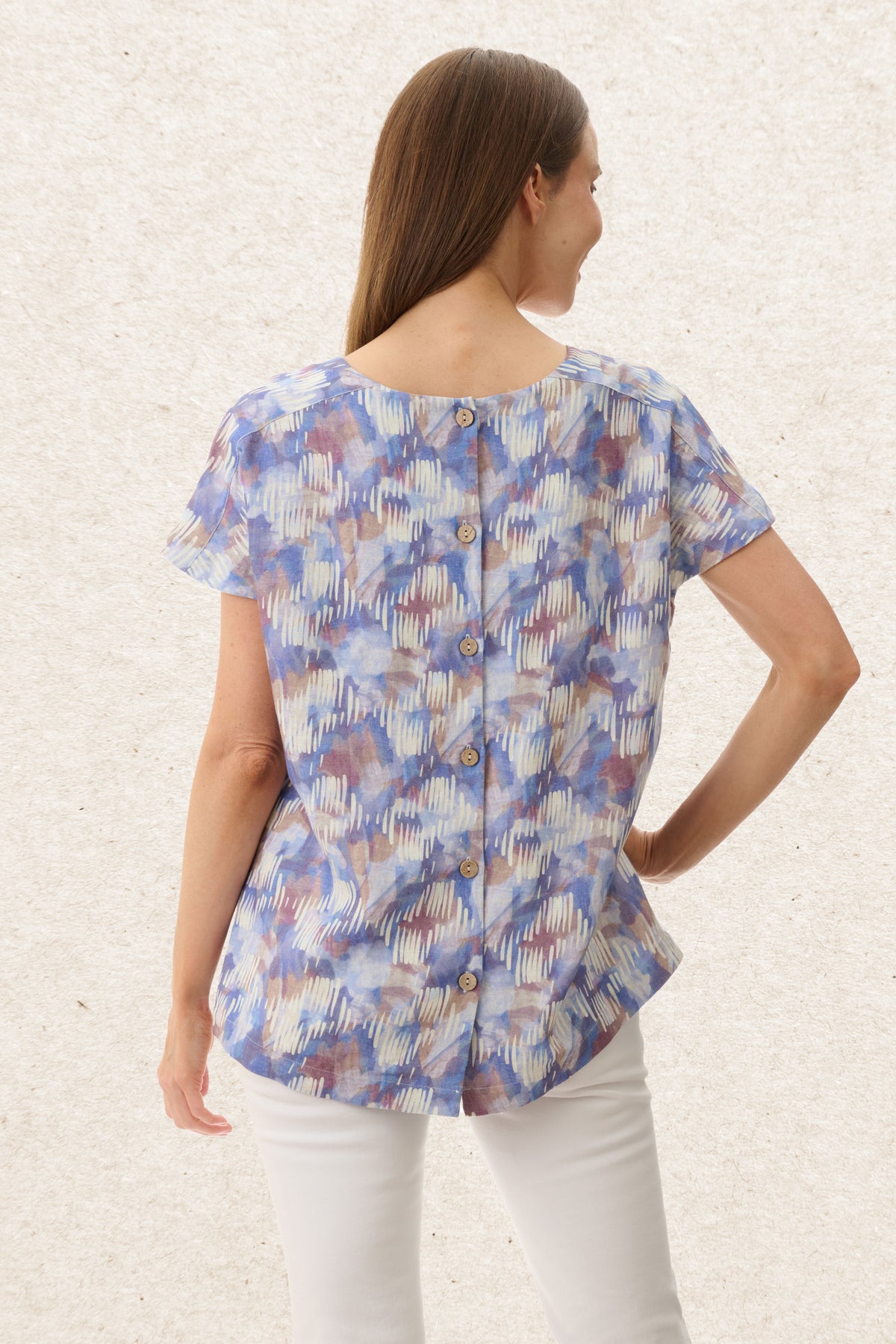 6NV35T - Thyme cap sleeve top