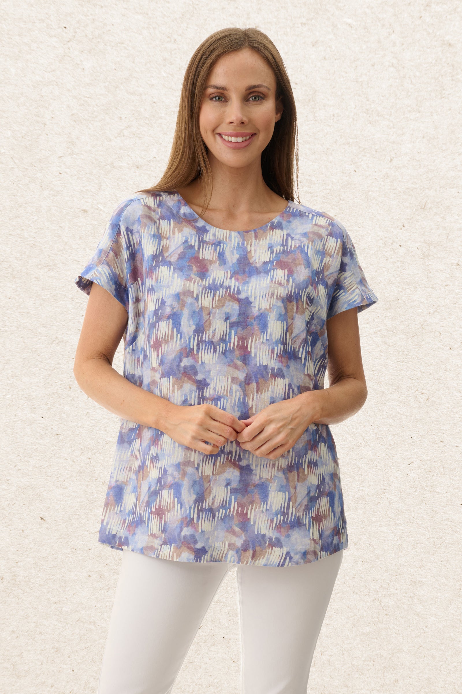 6NV35T - Thyme cap sleeve top