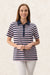 6RE20P - Pansy stripe polo