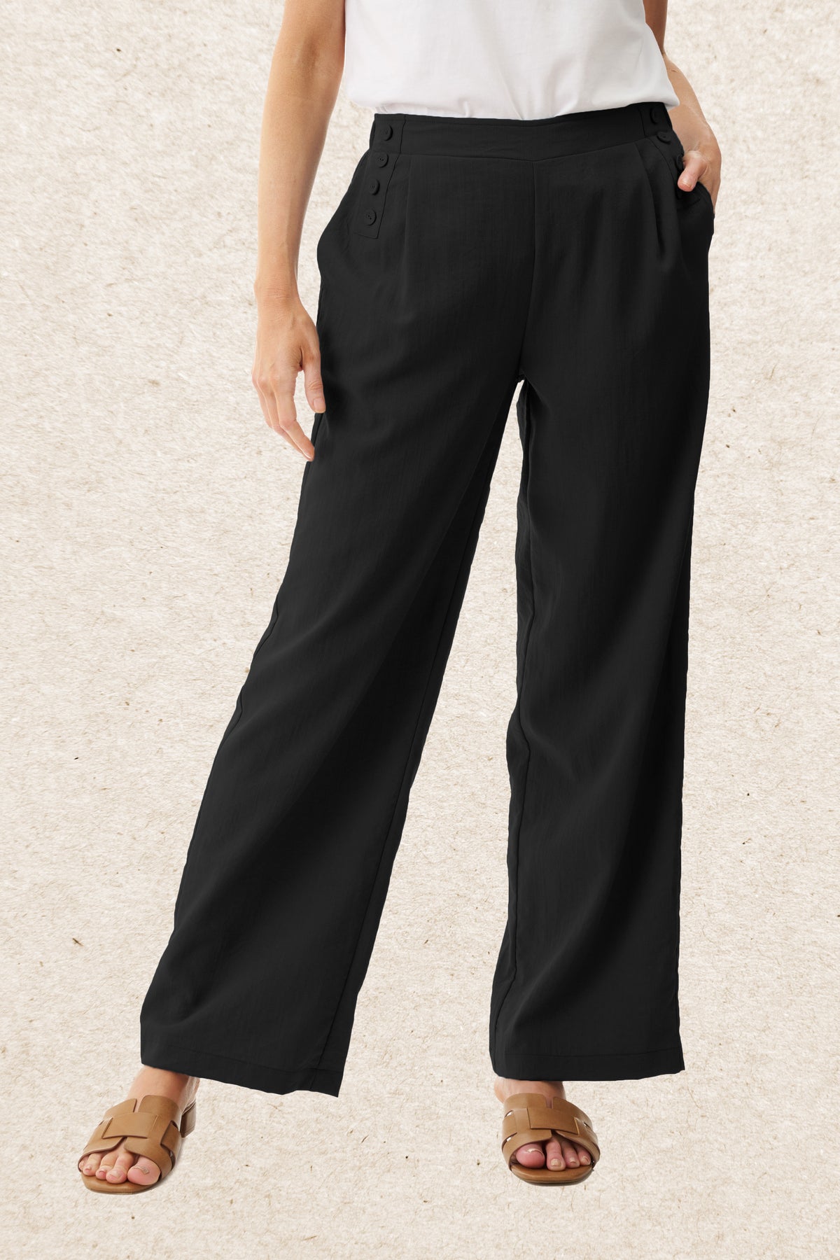 6RL74 - Button detail pant