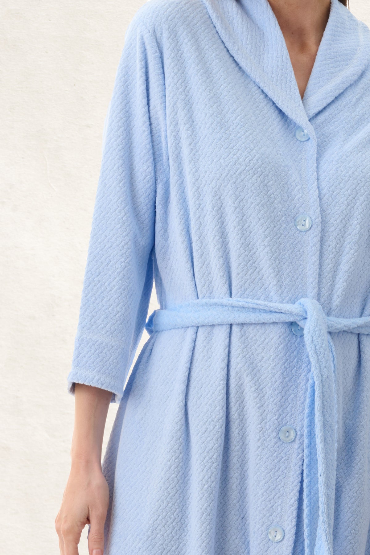 6TY79 - Jacquard Belted button Mid Gown