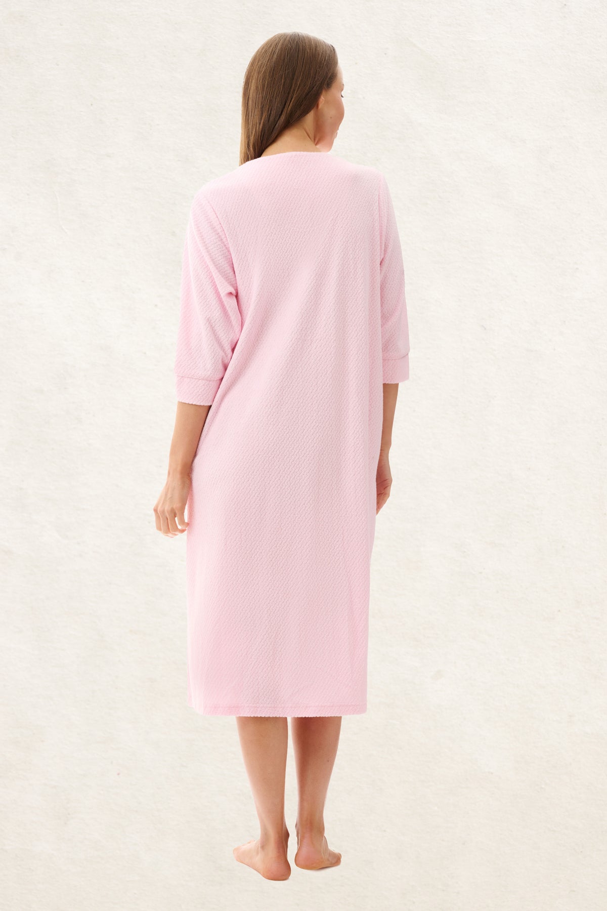 6TY97 - Jacquard Button Short Gown