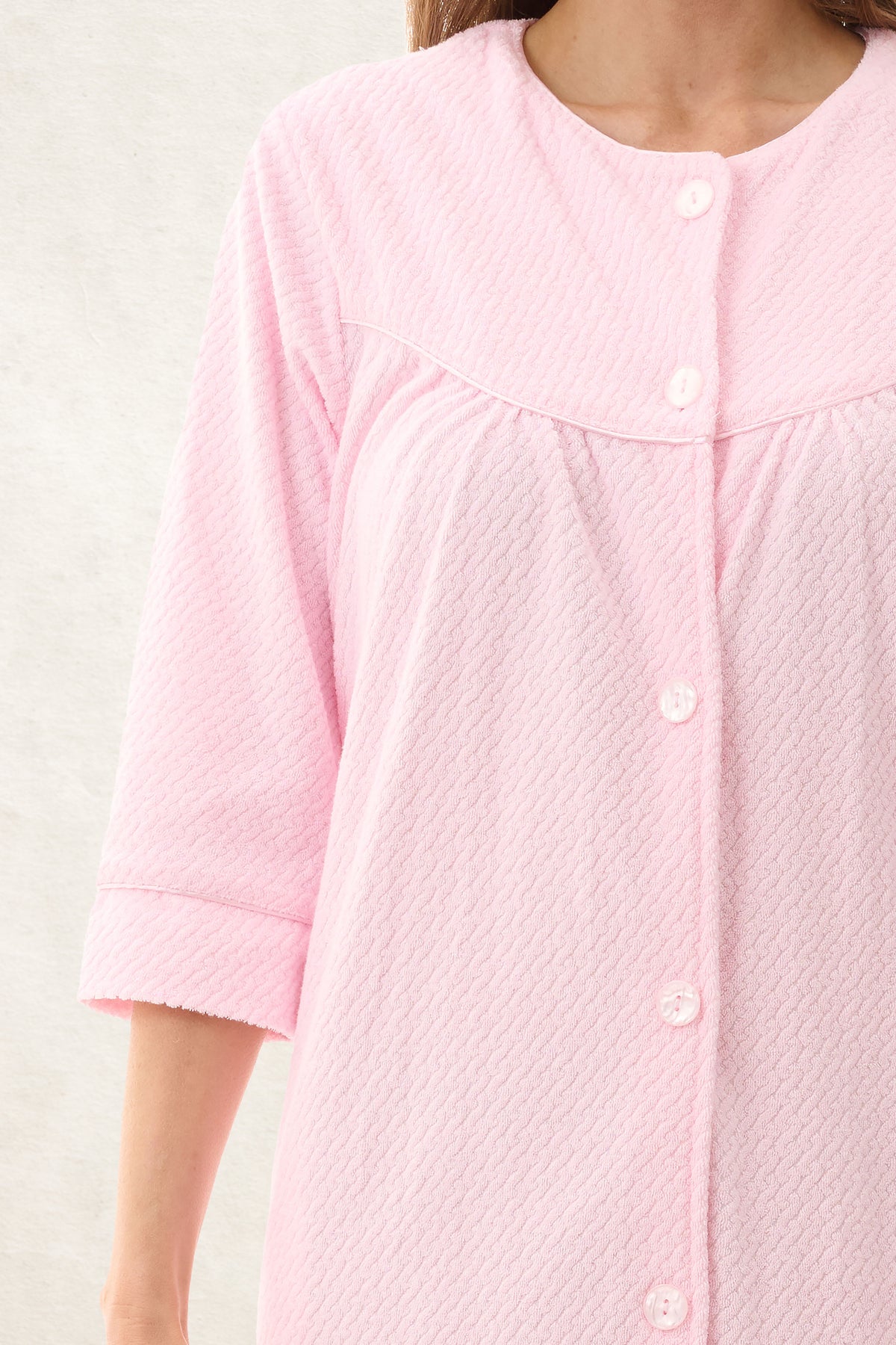 6TY97 - Jacquard Button Short Gown