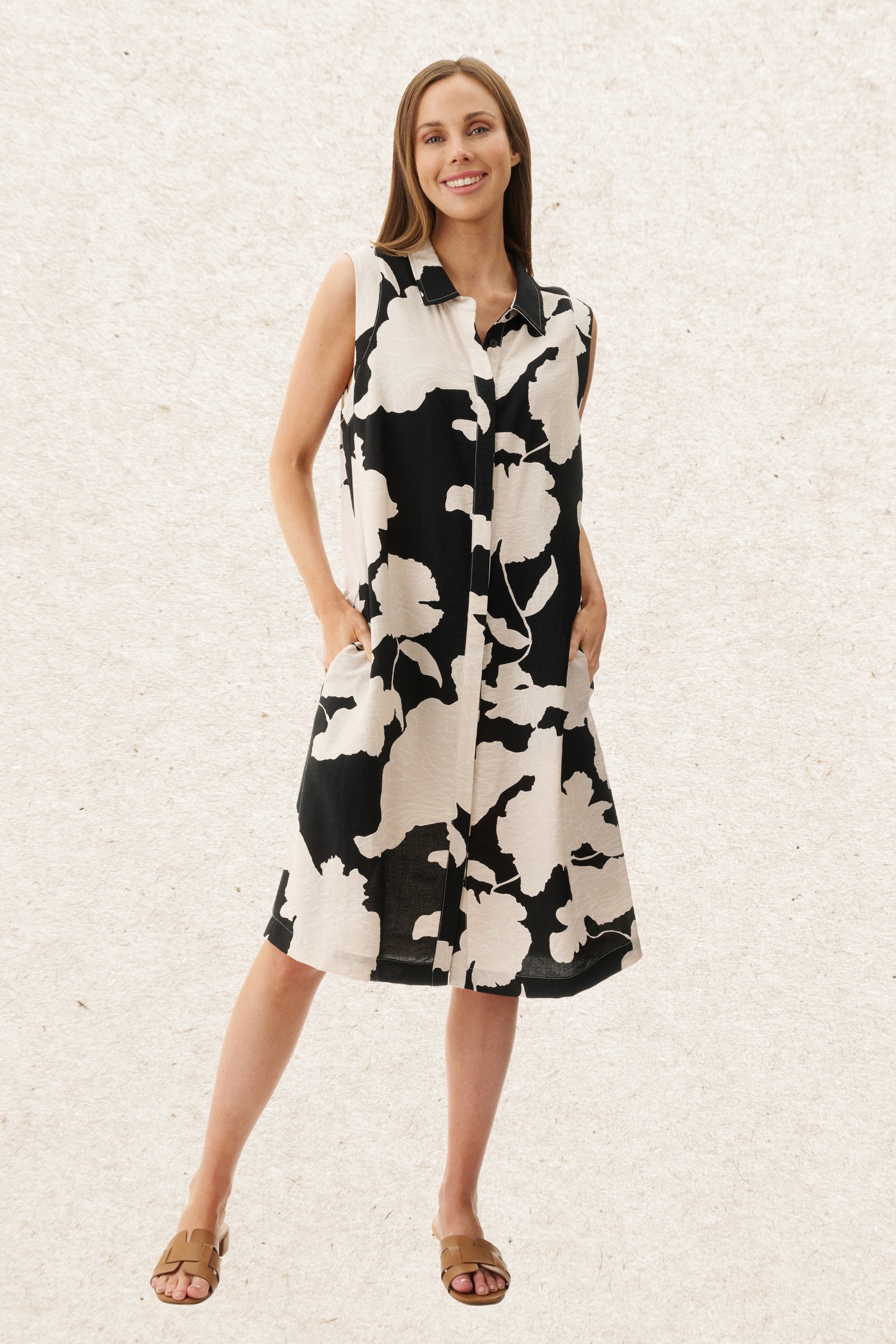 6WJ65A - Ash print dress