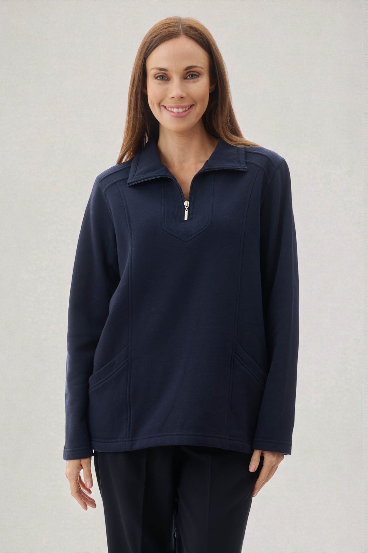 Half zip fleece jumper