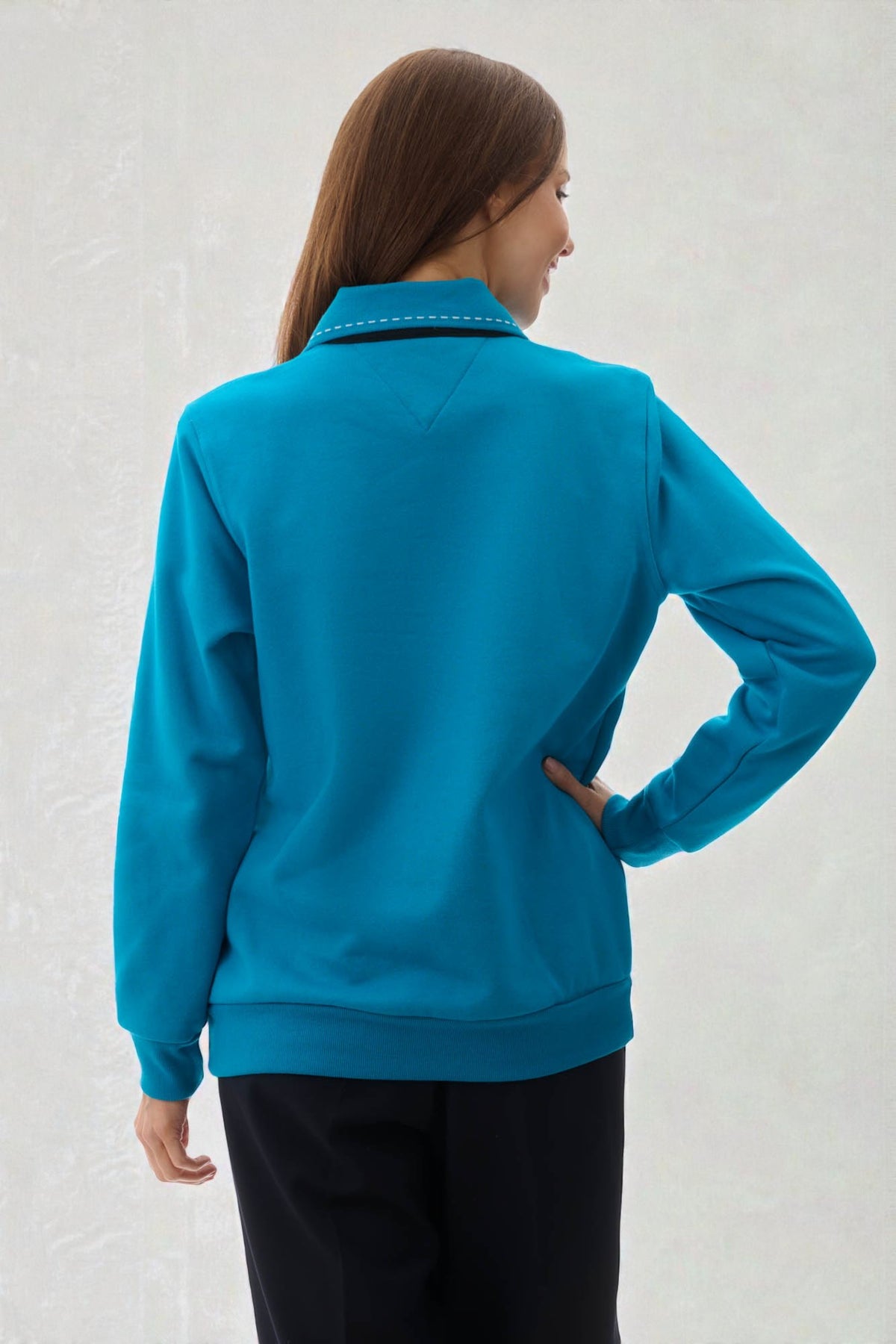 Rogers embroidered fleece jumper