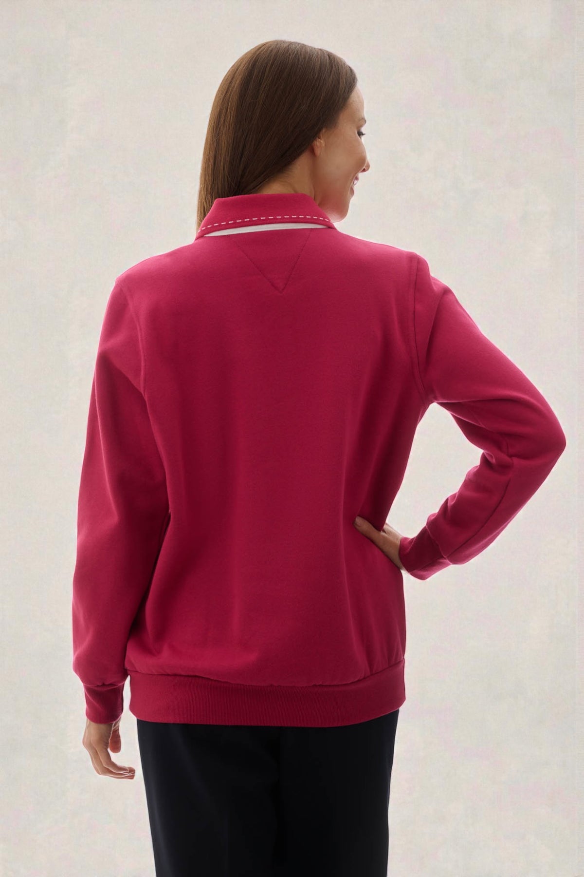 Rogers embroidered fleece jumper