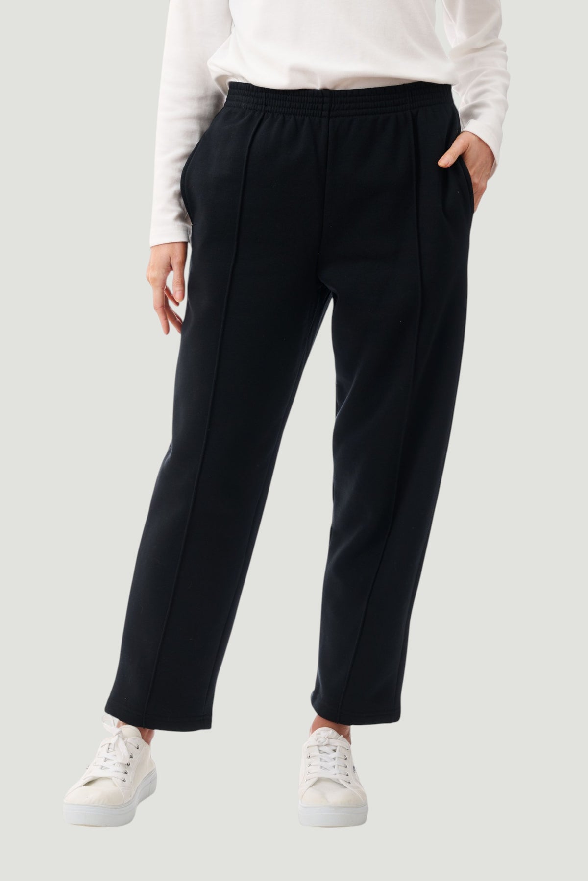 Fleece elastic waist short pant