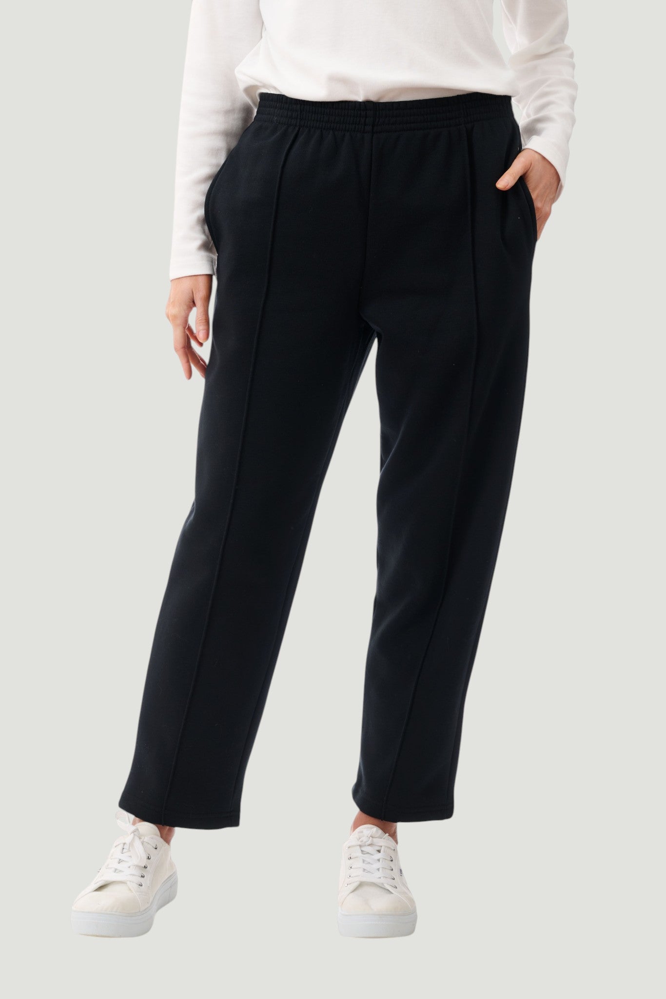 Fleece elastic waist short pant